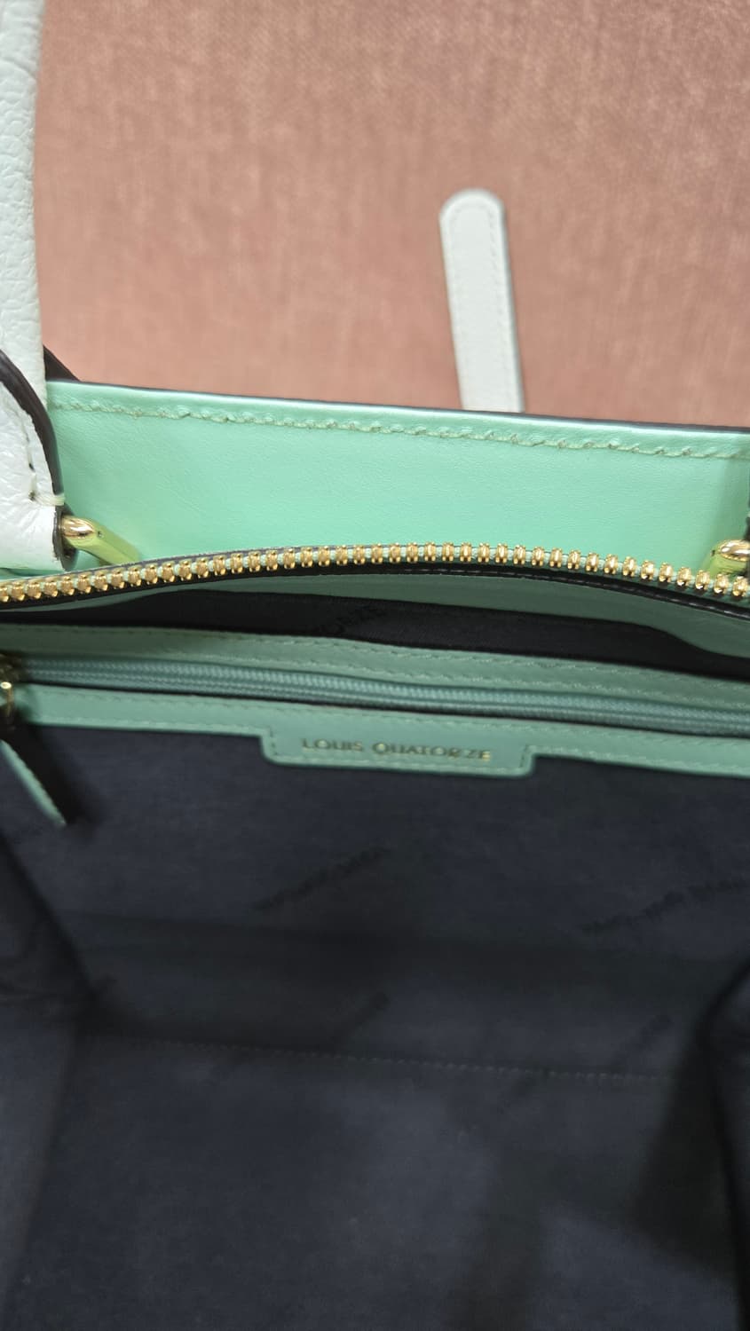 루이까또즈(LOUIS QUATORZE) 토트백 숄더백 민트  상태최상 상품이미지6