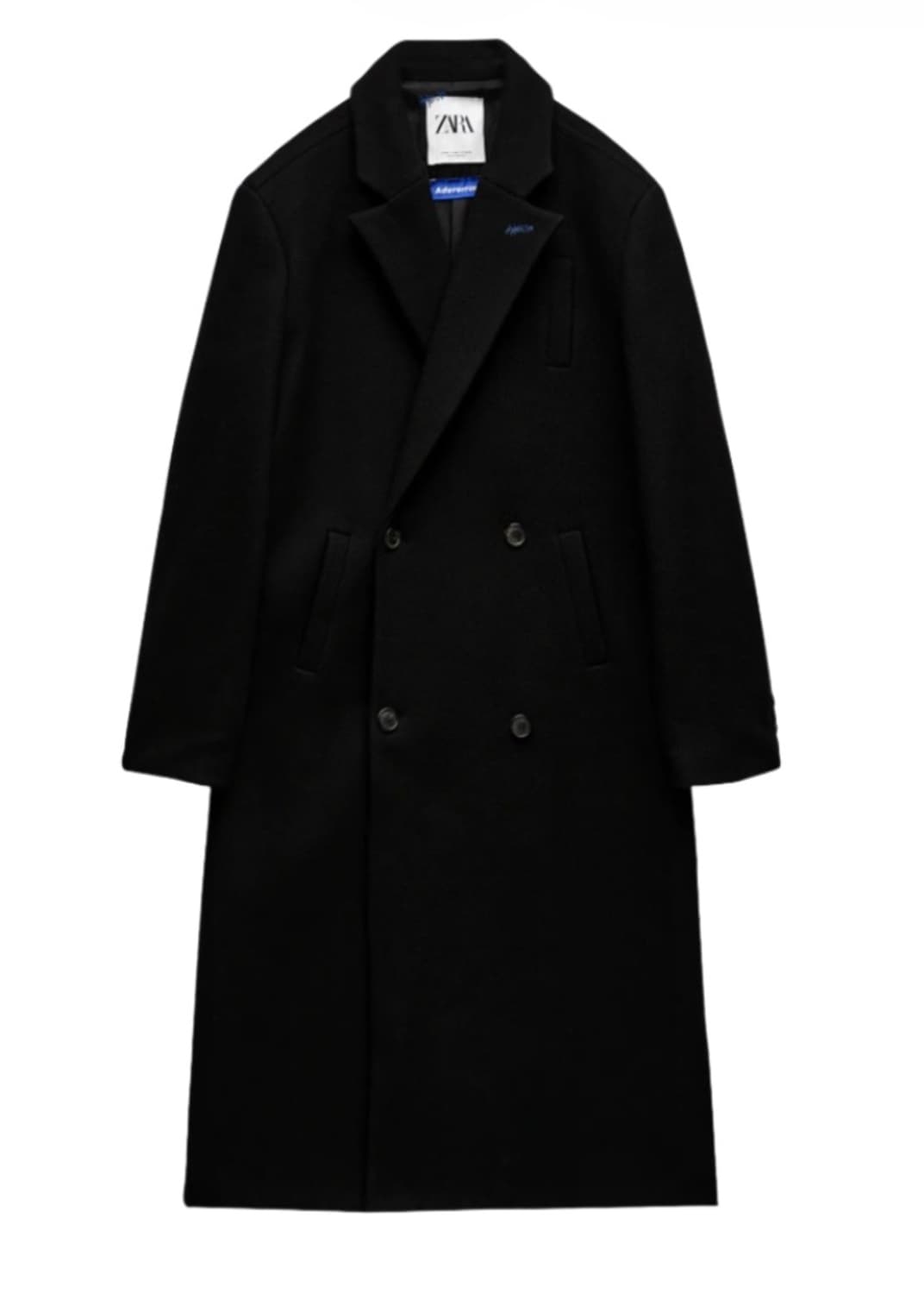 자라 x 아더에러 오버사이즈 울 코트 블랙 상품이미지1