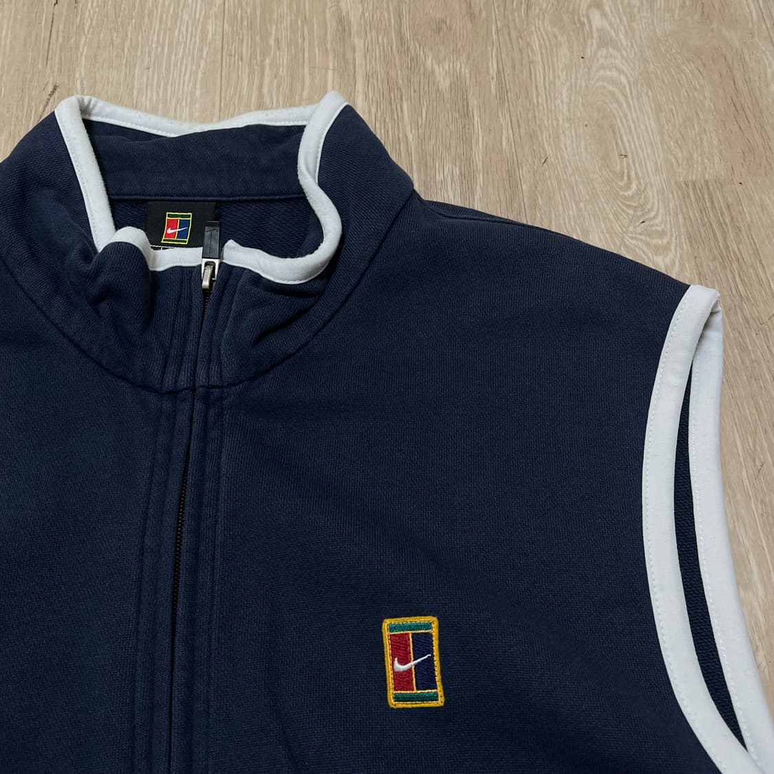 나이키 스우시 테니스 로고 올드스쿨 집업 조끼 L(100) 상품이미지2