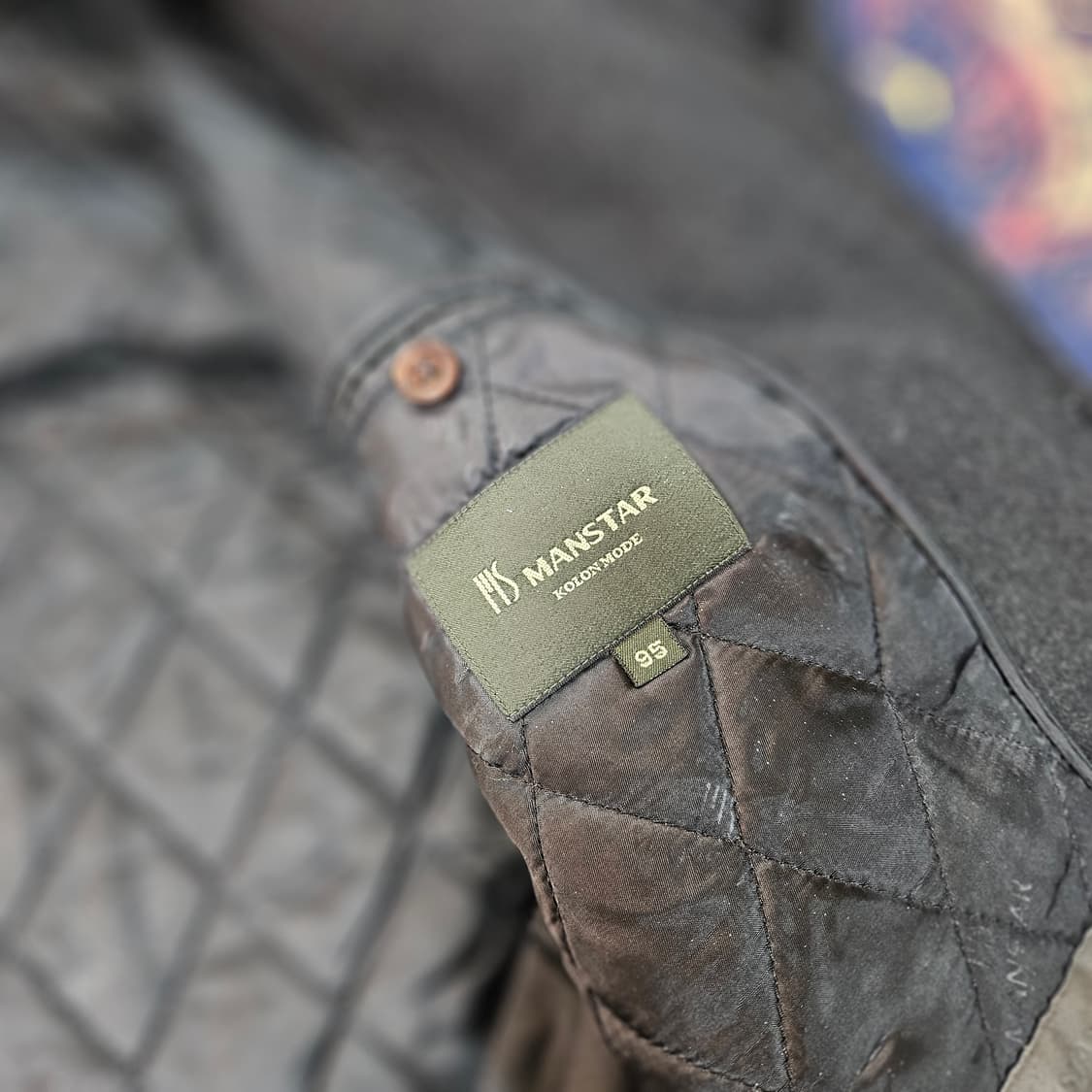 마에스트로 울(Wool) 카라넥 집업 봄버자켓 95size 상품이미지10