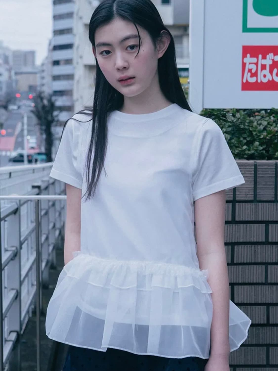 오헤시오/ 프릴 레이스 레이어드 탑 상품이미지1