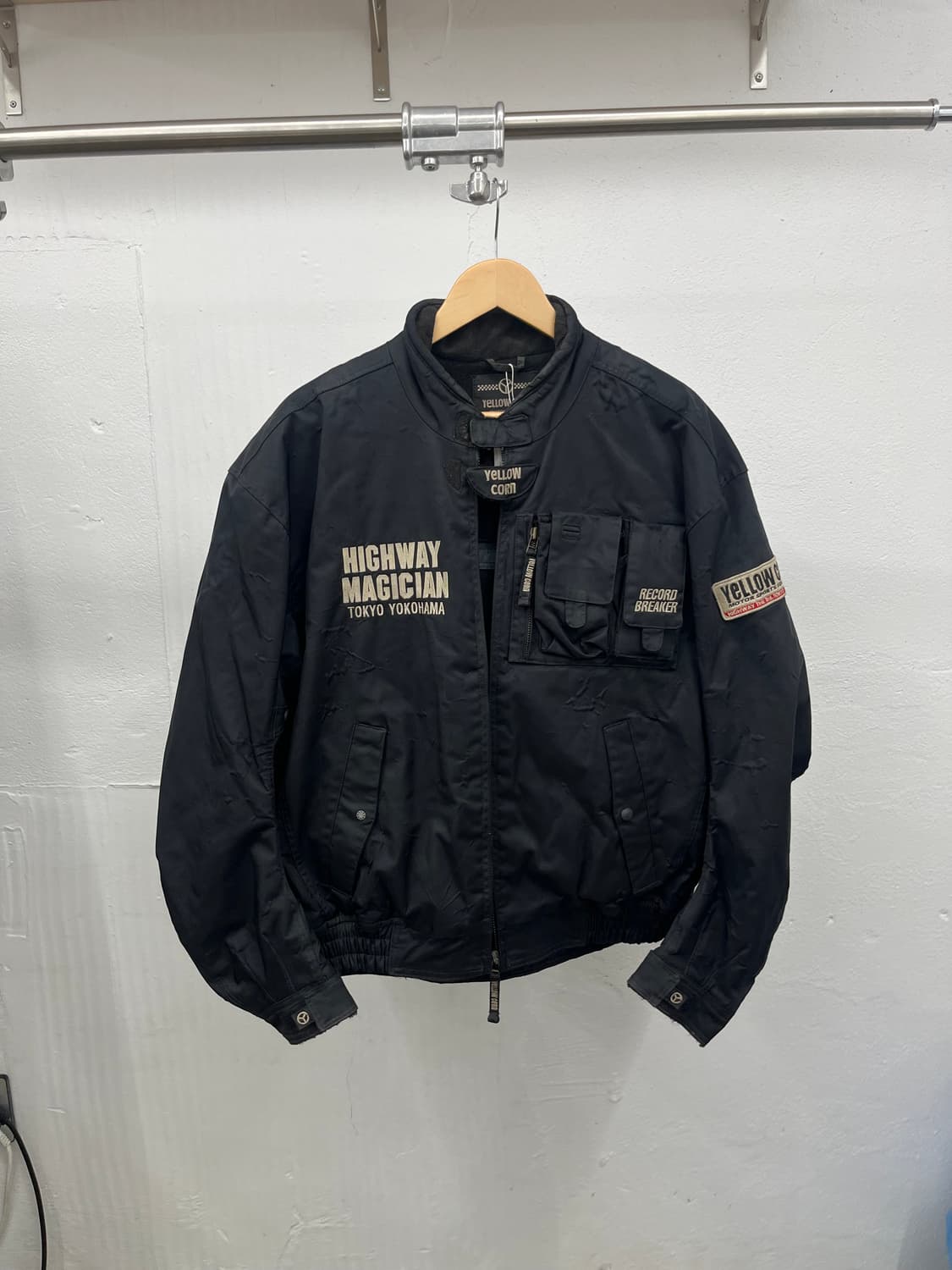 2XL) YELLOW CORN BIKER JAKCET 상품이미지1