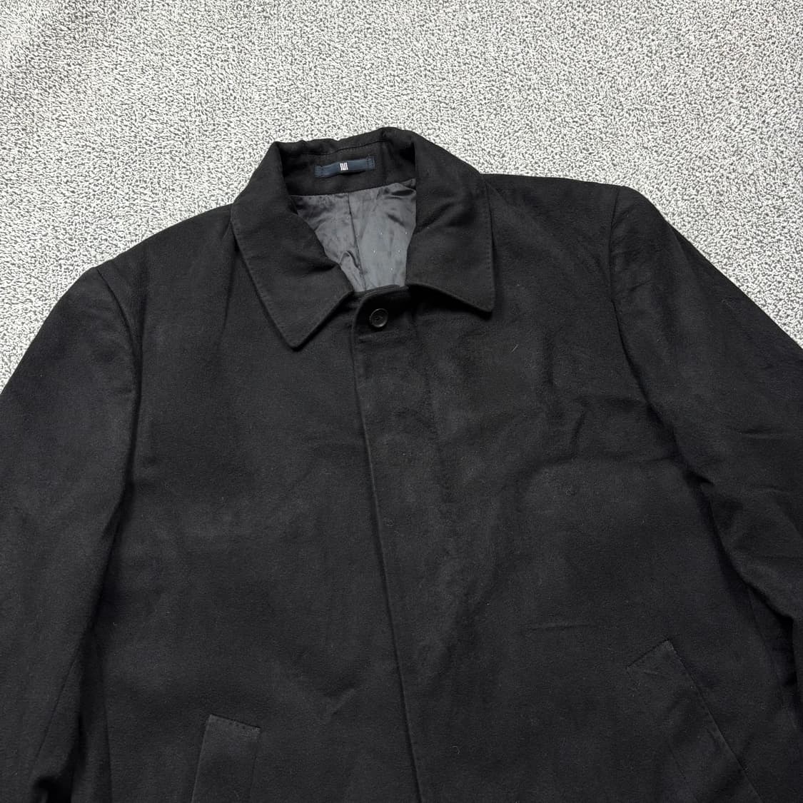 마에스트로 재팬 퓨어 캐시미어 블랙 맥 롱코트 상품이미지2