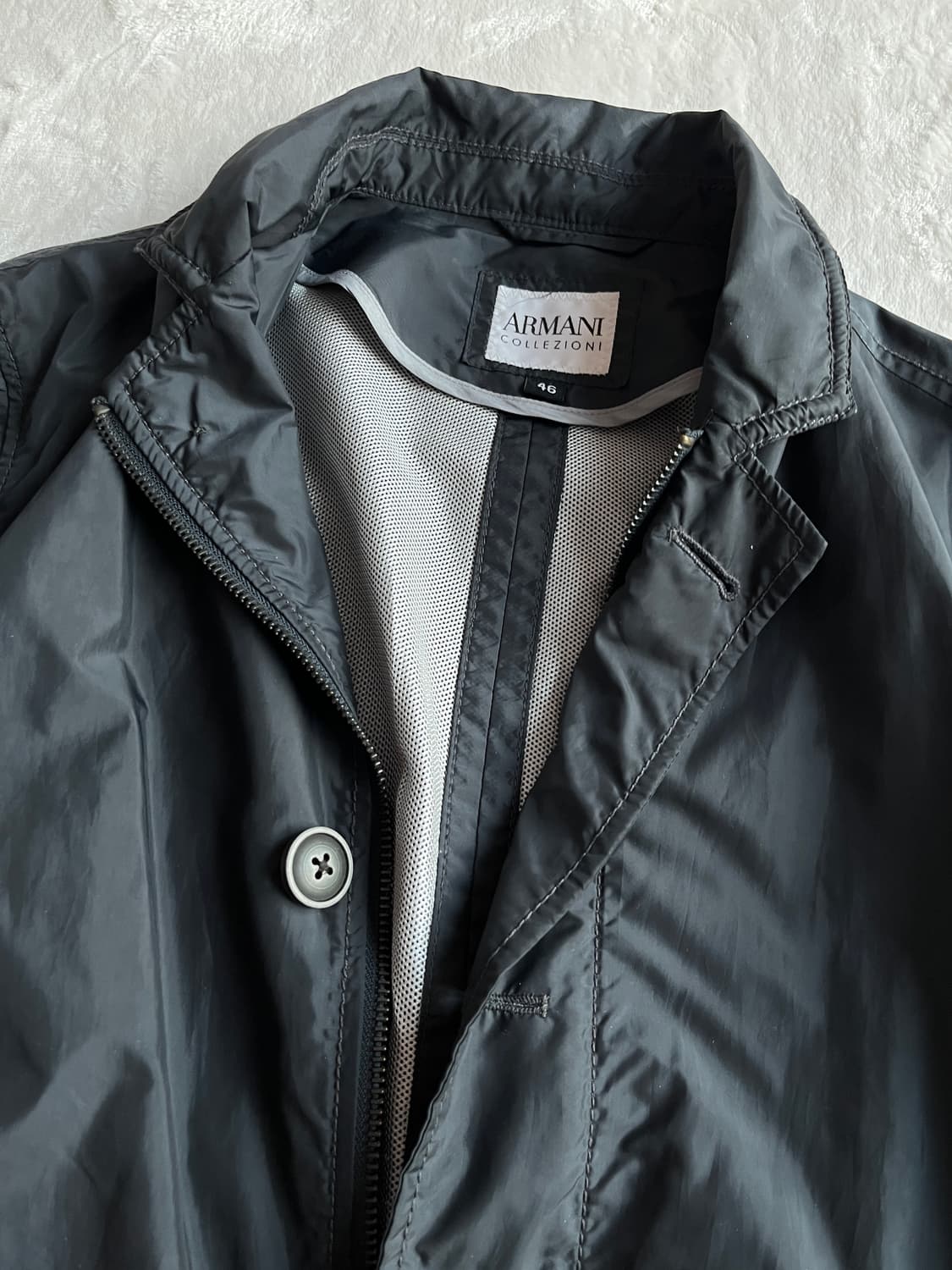 아르마니 꼴레지오니 자켓 남녀공용 네이비  상품이미지2