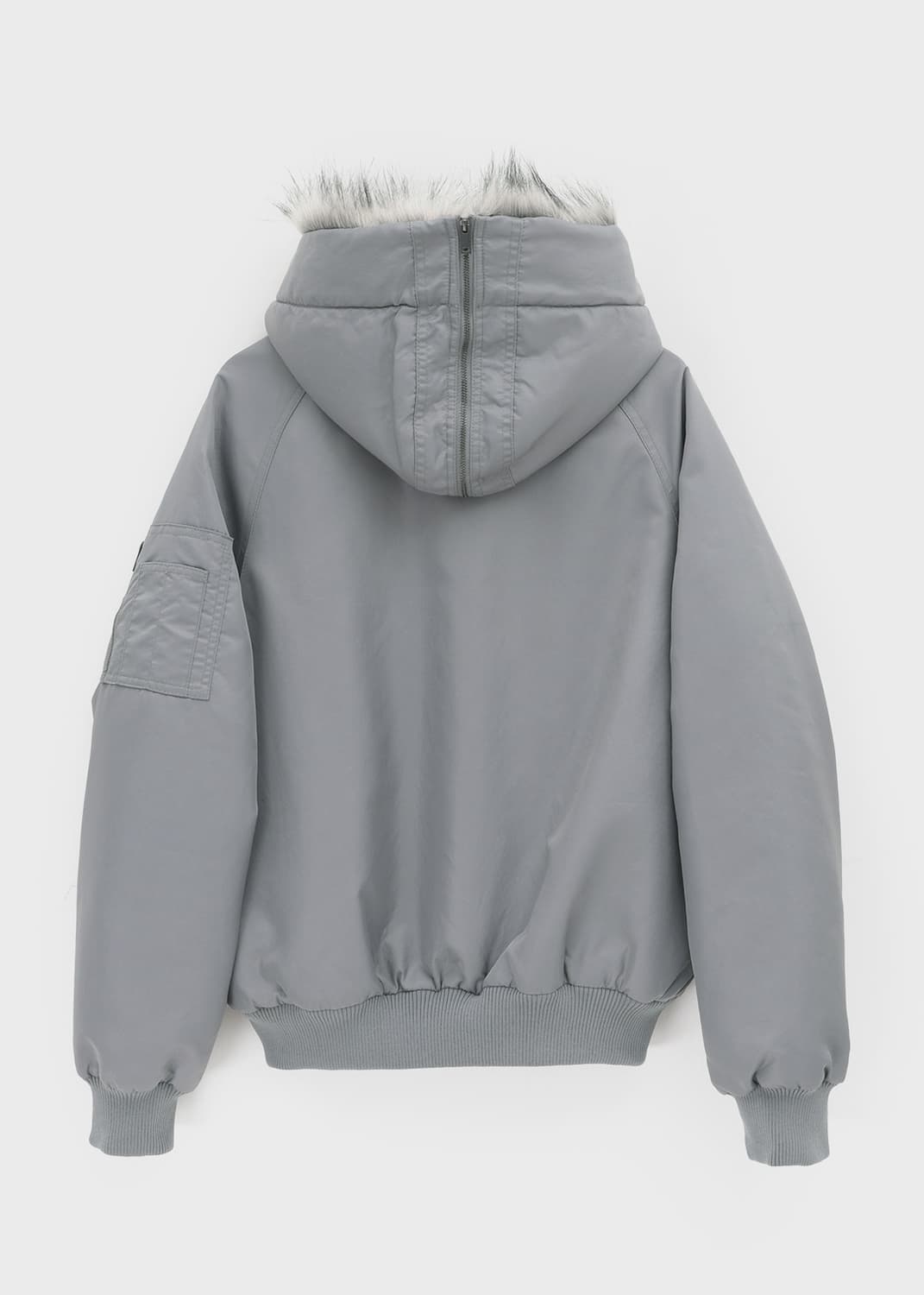 블랙업 누닐 퍼 트리밍 후드점퍼 상품이미지6