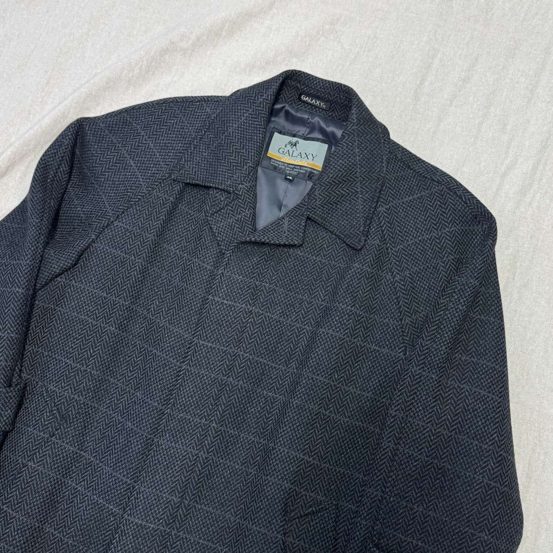 갤럭시 90s 헤링본 롱코트 100 상품이미지2