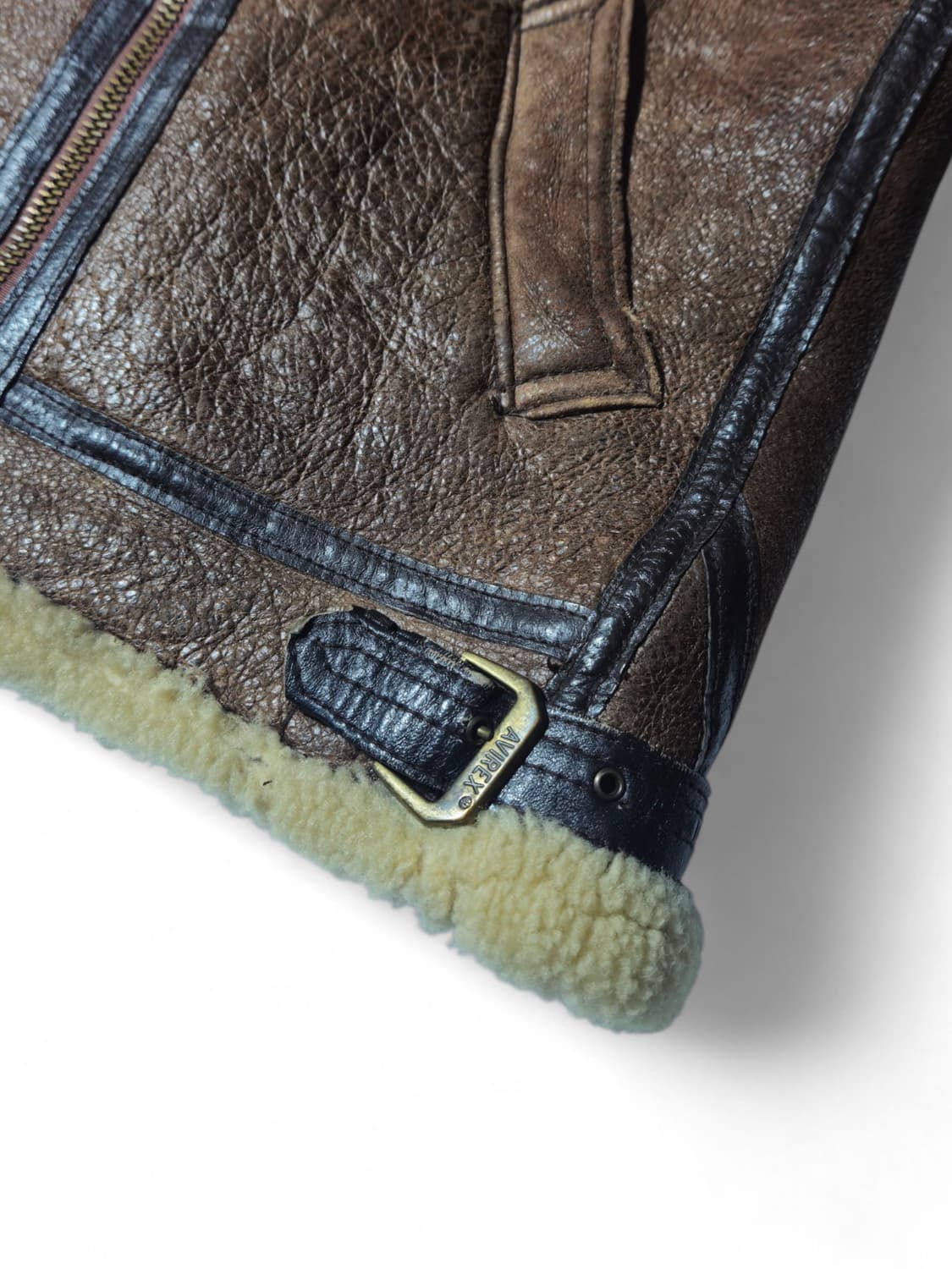 아비렉스 B-3 무통 무스탕 자켓 M 상품이미지4