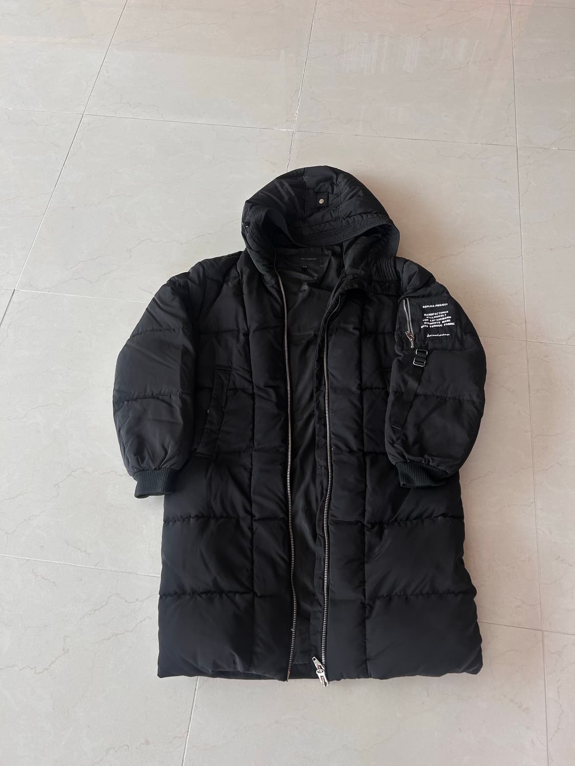 카이아크만 블랙 롱패딩 남성 상품이미지1