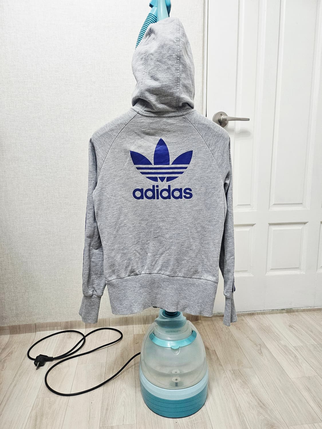 (90)S☆초대장급☆아디다스 파이어버드 백로고[회색퍼플] 트랙탑 후드져지 상품이미지6