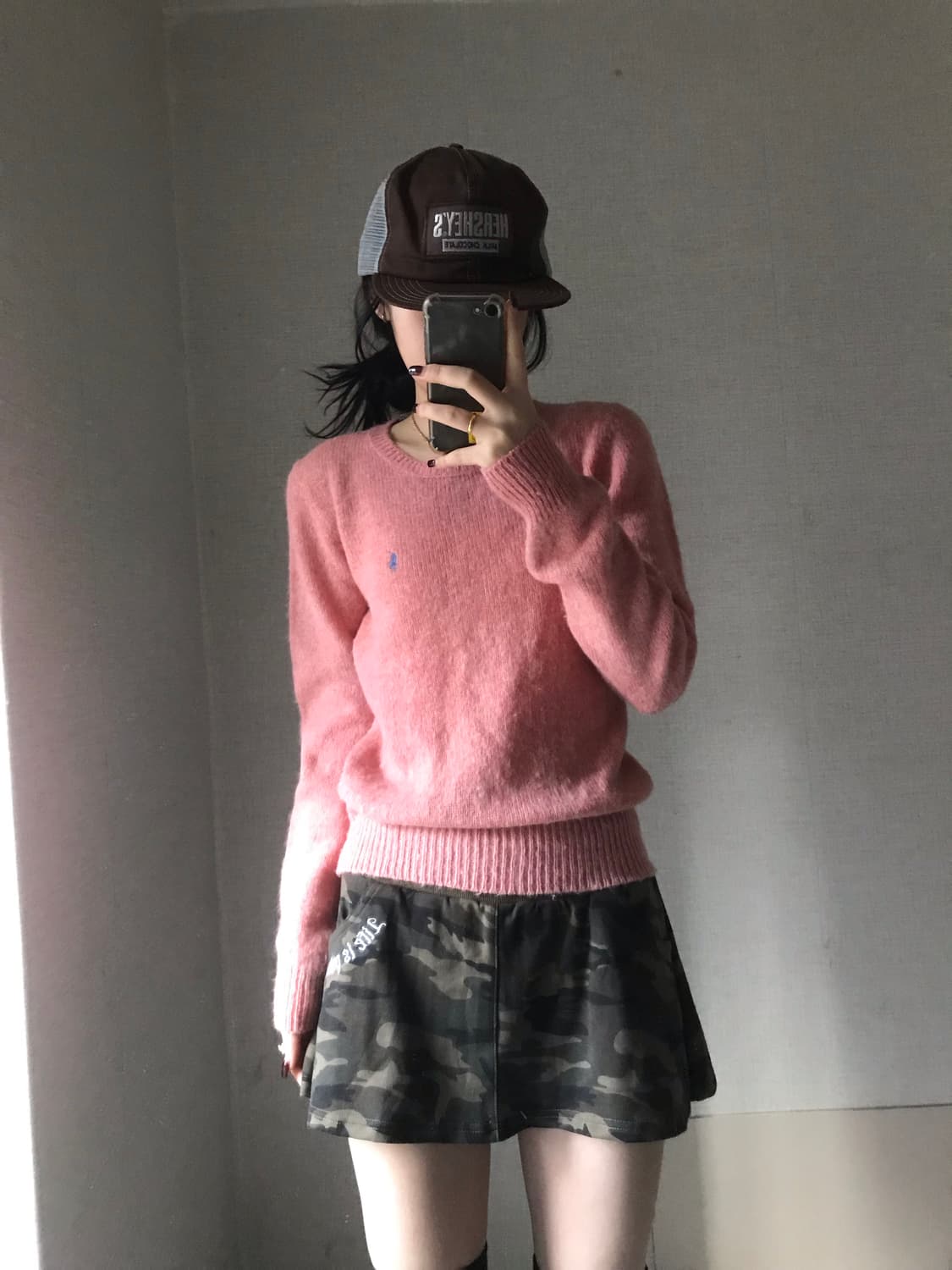 폴로 핑크 니트 상품이미지2