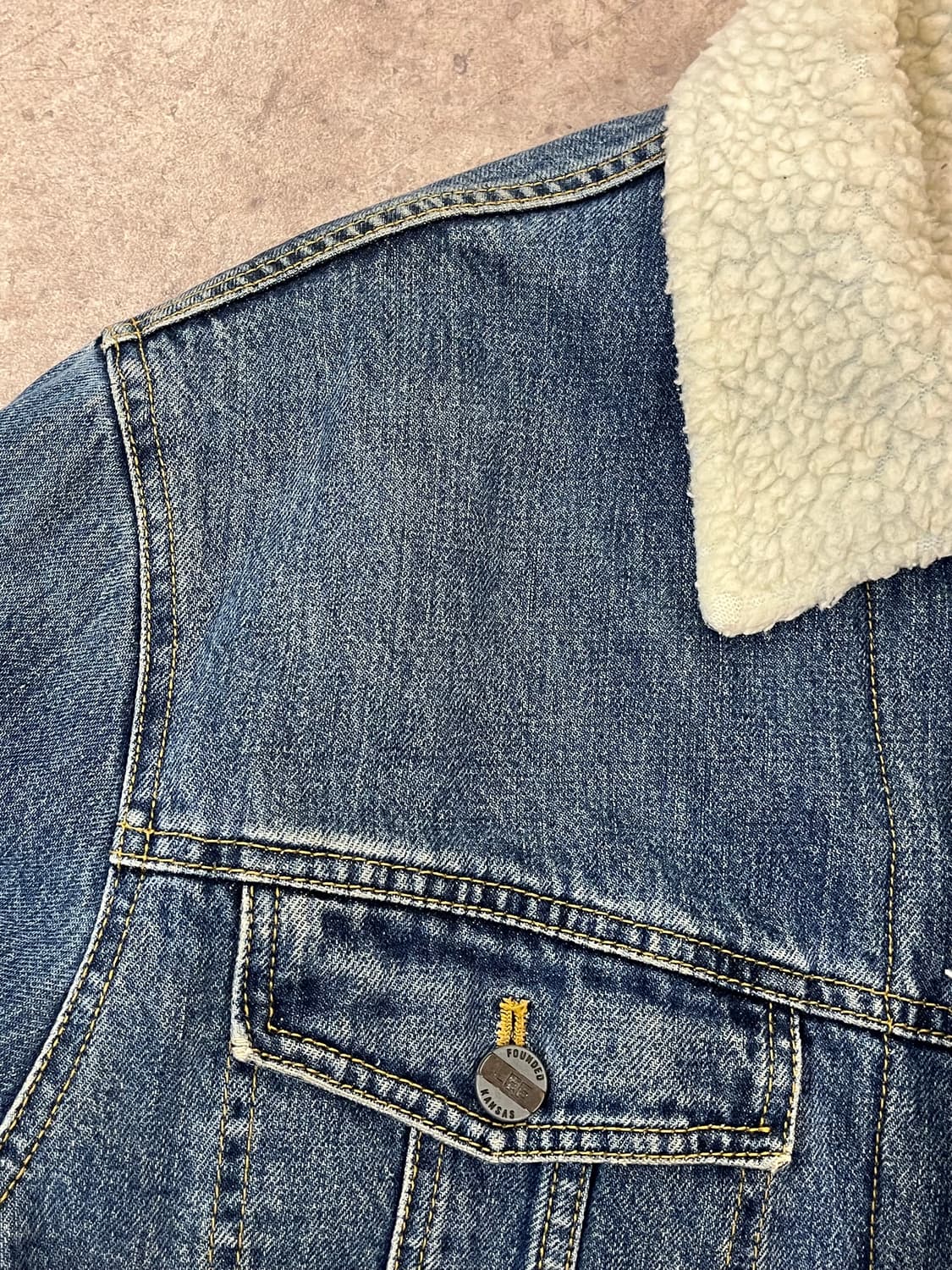 리 양털 데님 자켓 100 #csz1850 상품이미지4