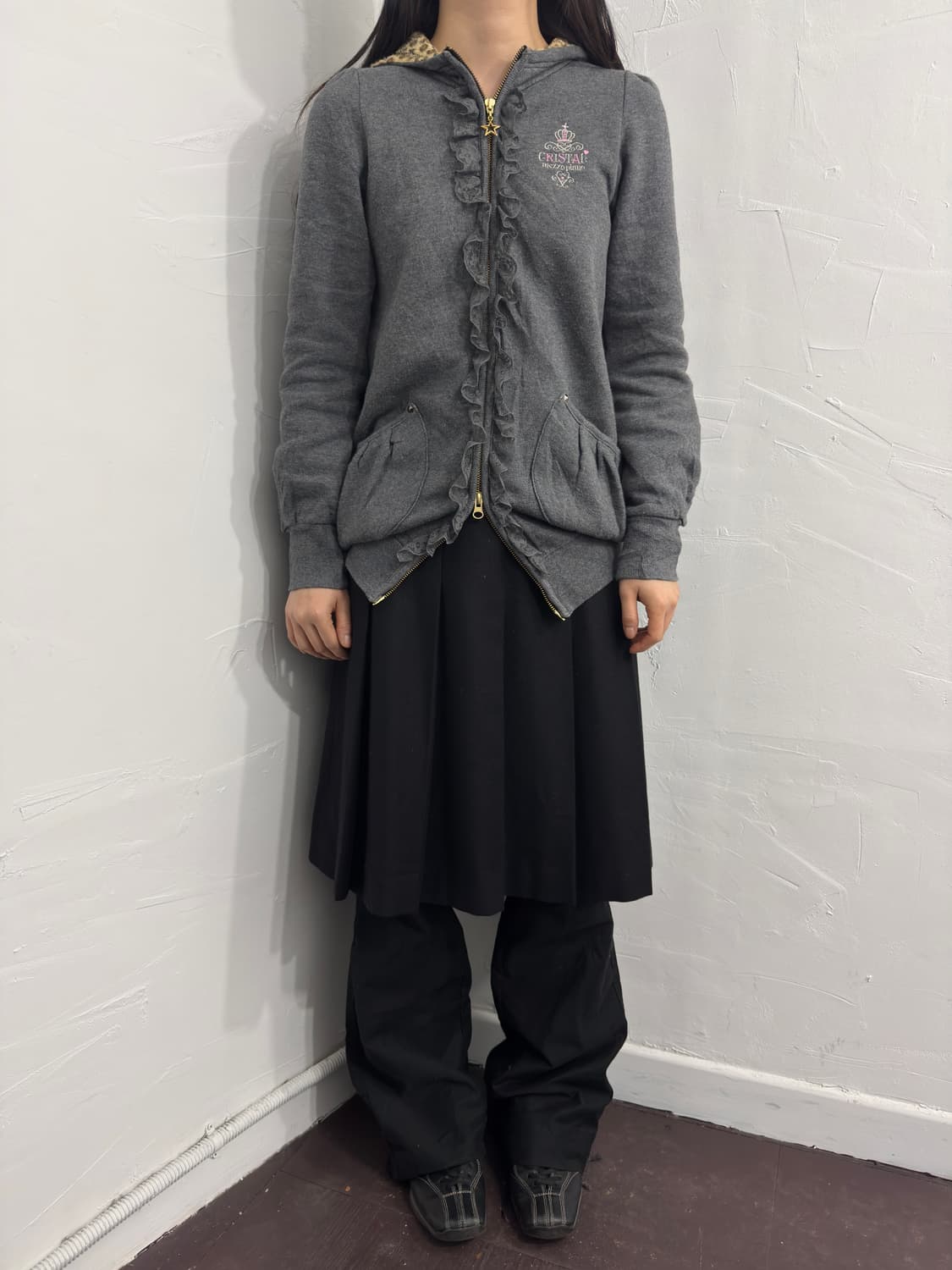 mezzo piano hood twoway zipup 상품이미지2