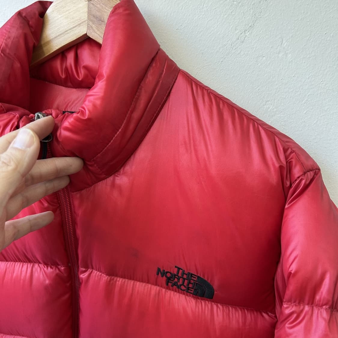 15813 - 노스페이스 700 구스다운 레드 패딩 상품이미지3