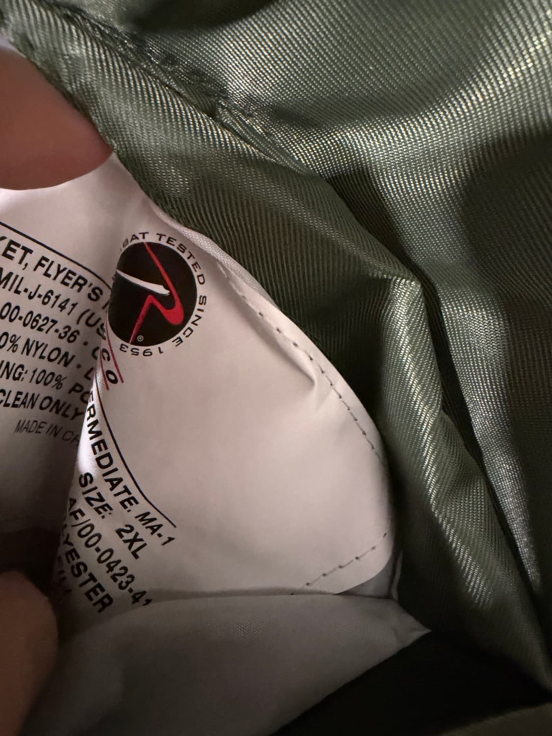 206. 로스코 ma-1 자켓 올리브 카키 상품이미지4