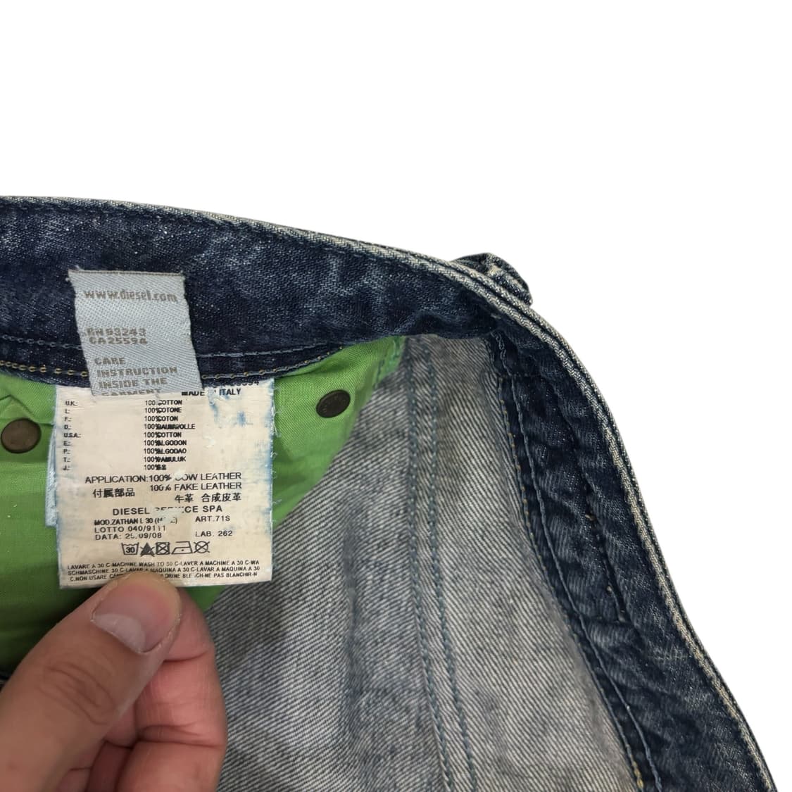 디젤 자탄 부츠컷 데님 팬츠 상품이미지4