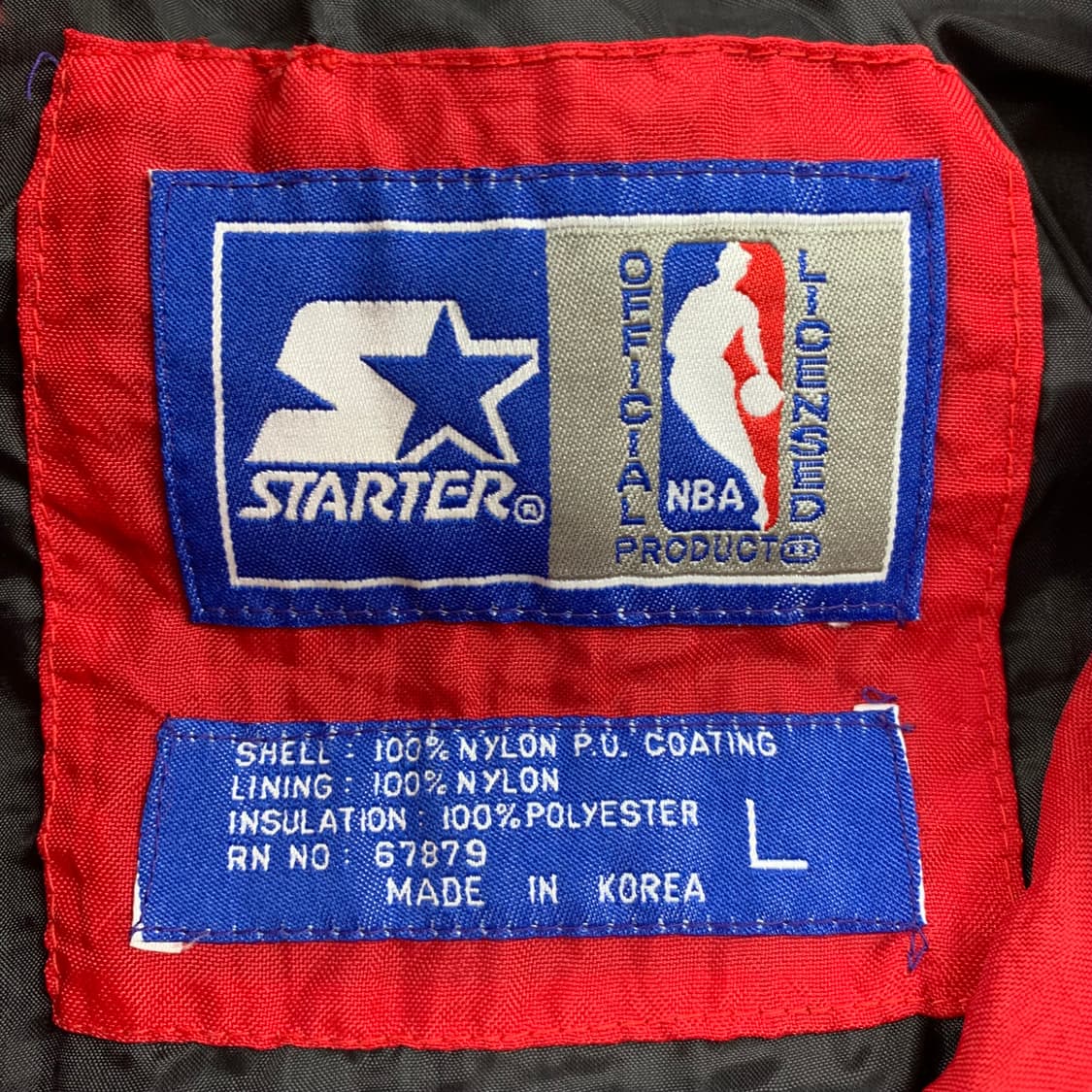 90‘s 스타터 NBA 시카고 불스 빅로고 바람막이 아노락  상품이미지6