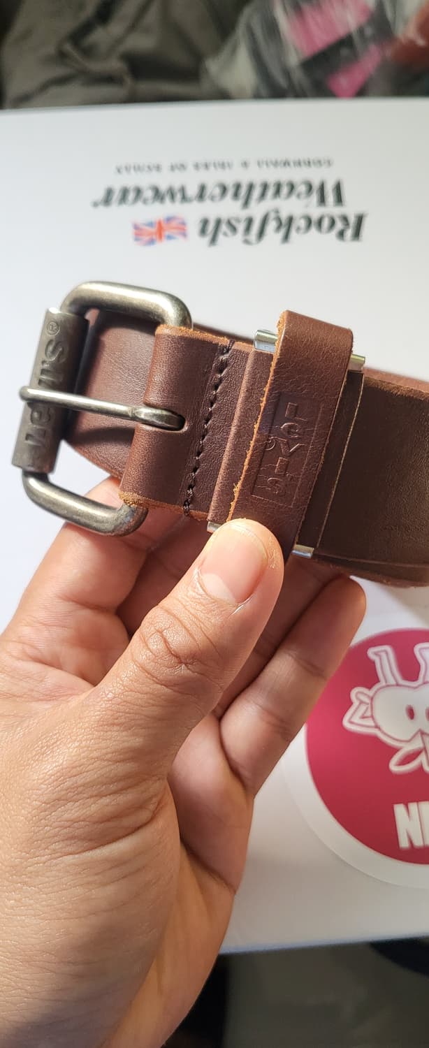 리바이스 이타리안 가죽 벨트 30-34 상품이미지1