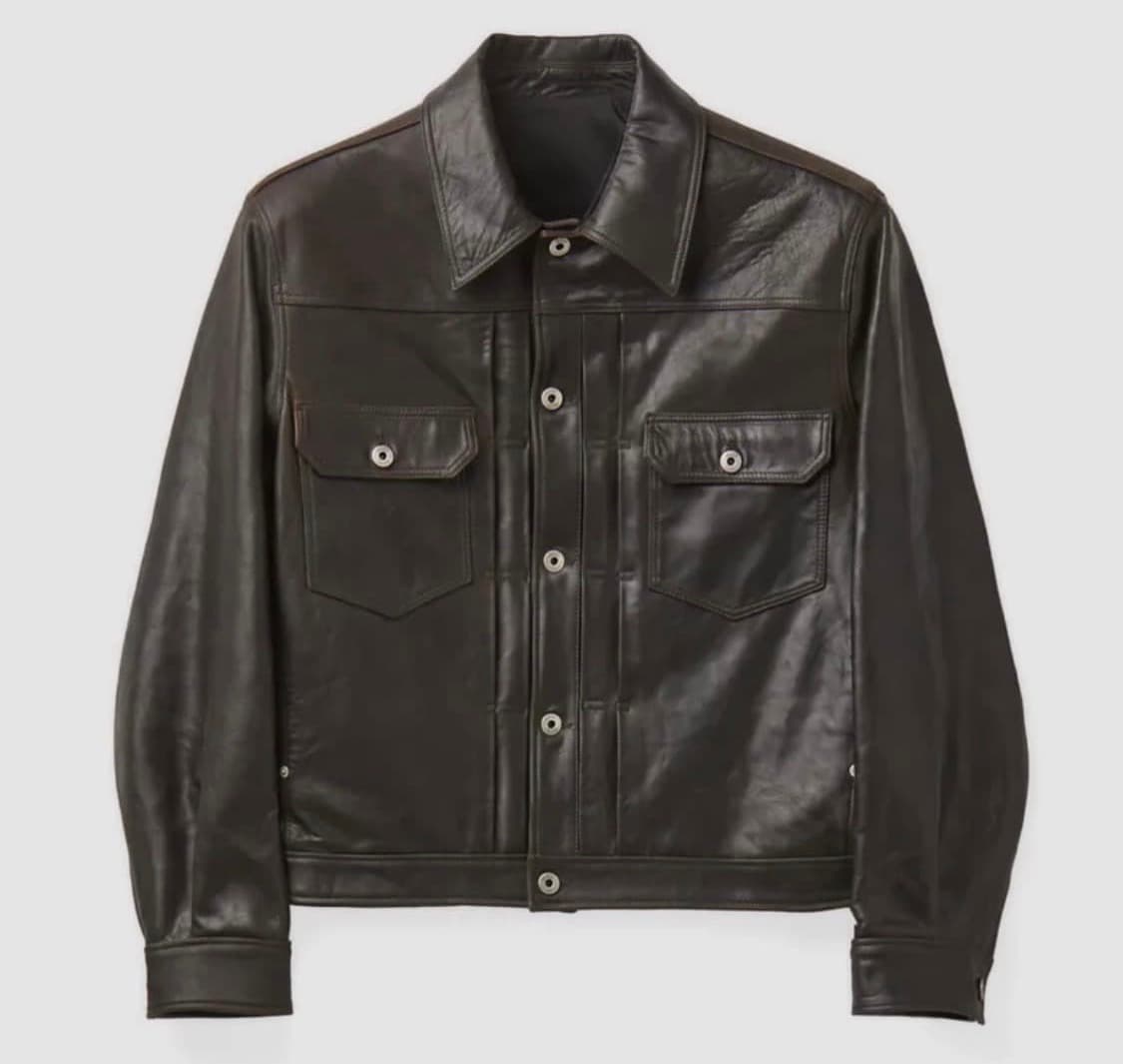 (L) 쿠어 램스킨 포켓 트러커 자켓 다크브라운 Coor 상품이미지1