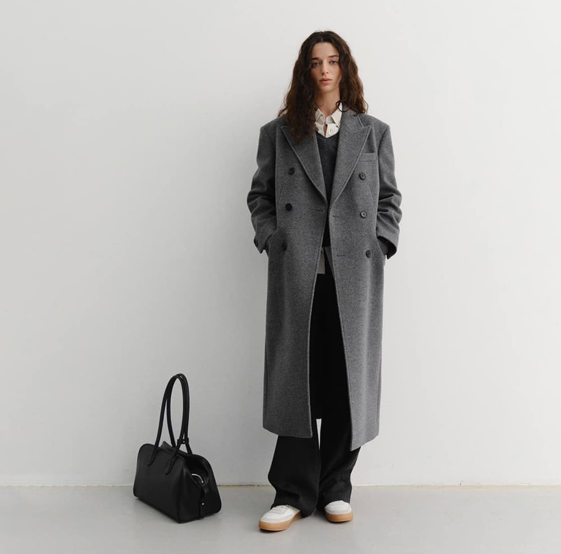 던스트 유니섹스 터일러드 캐시미어 코트  상품이미지2