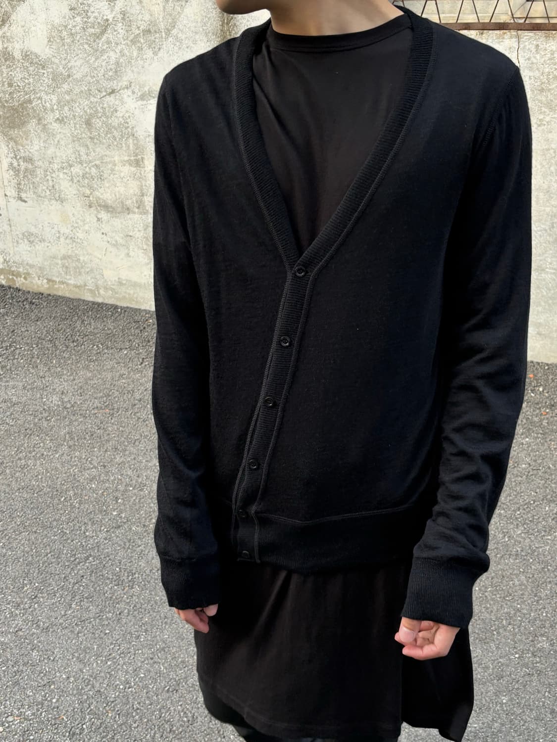 닐바렛 사선 버튼 가디건 상품이미지10