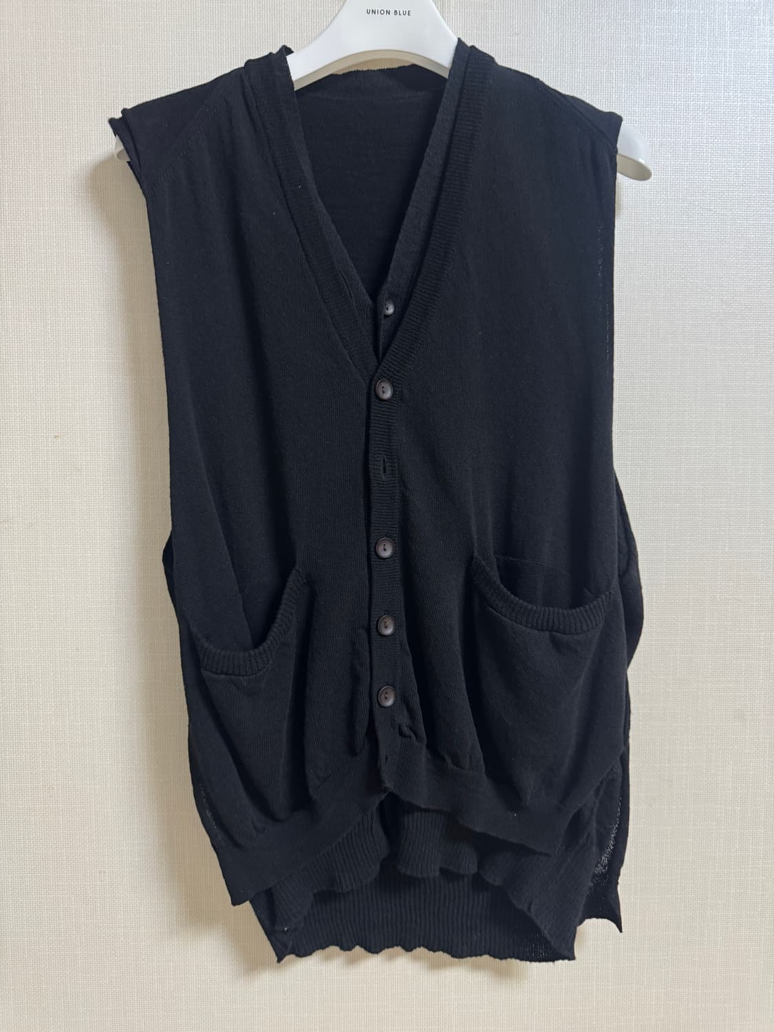 유스랩  더블 레이어드 니트 베스트 상품이미지5