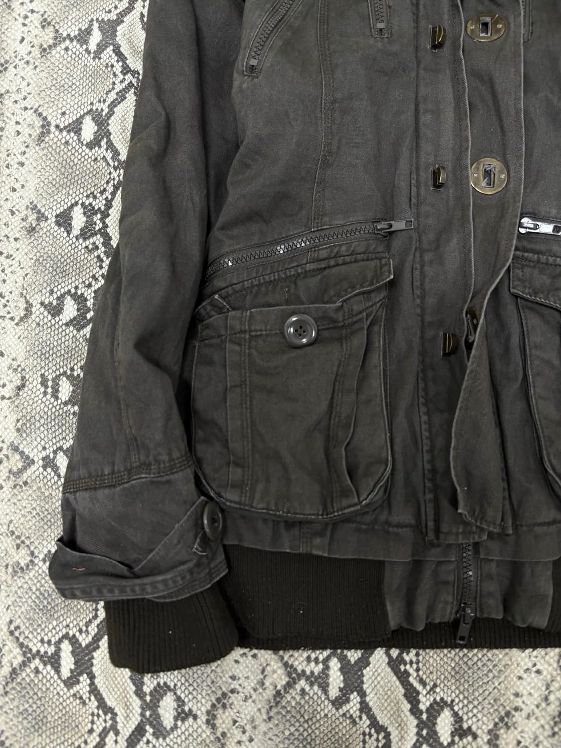 [In the Attic] Grunge mood Fur Jacket 상품이미지8