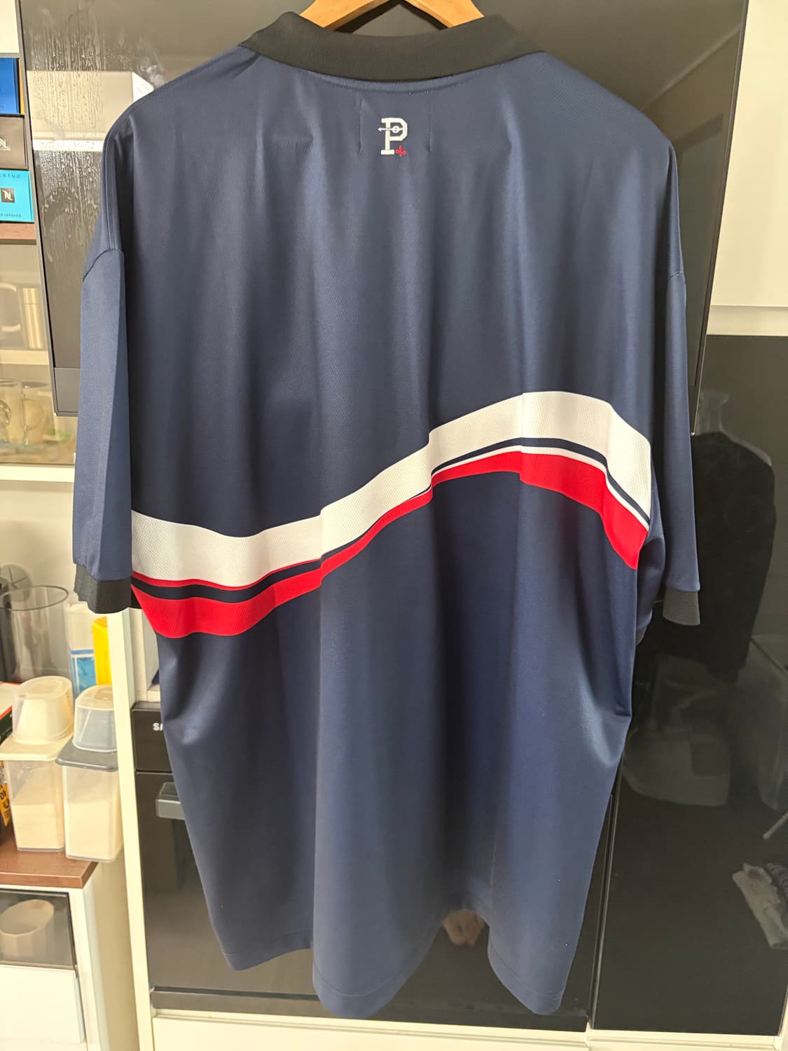 오버더피치 x psg 콜라보 반팔 카라티 네이비 xxl 상품이미지6