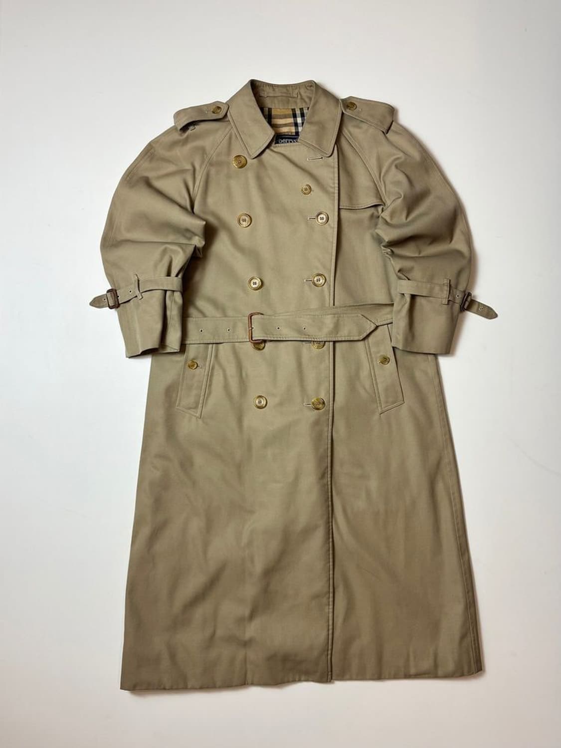 버버리 90's 견장 벨티드 롱 트렌치 코트 PN8237 상품이미지1