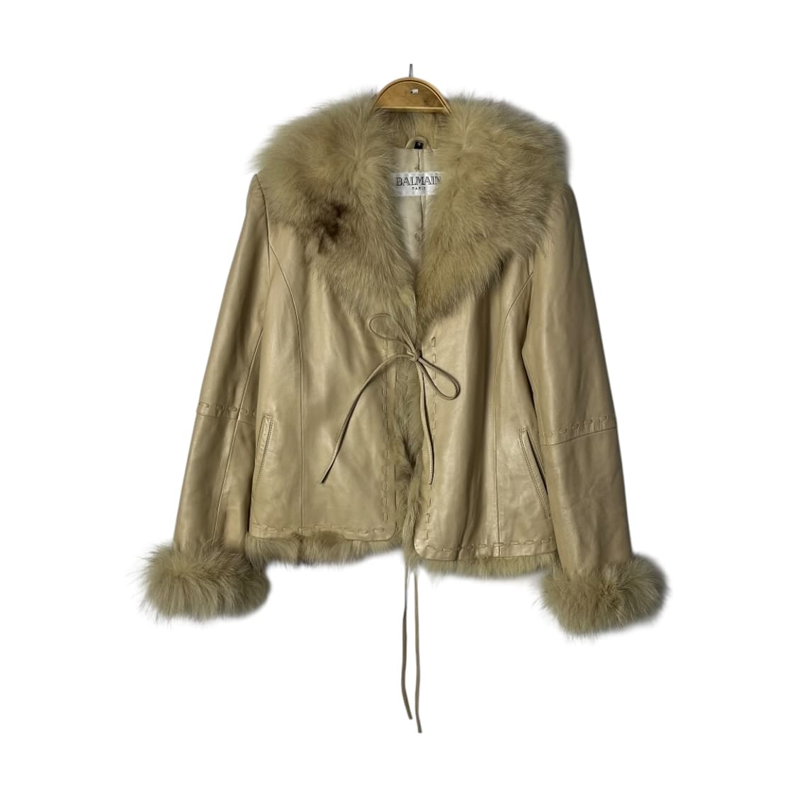 [Balmain] 90's 발망 재팬 램스킨 폭스퍼 자켓 상품이미지1