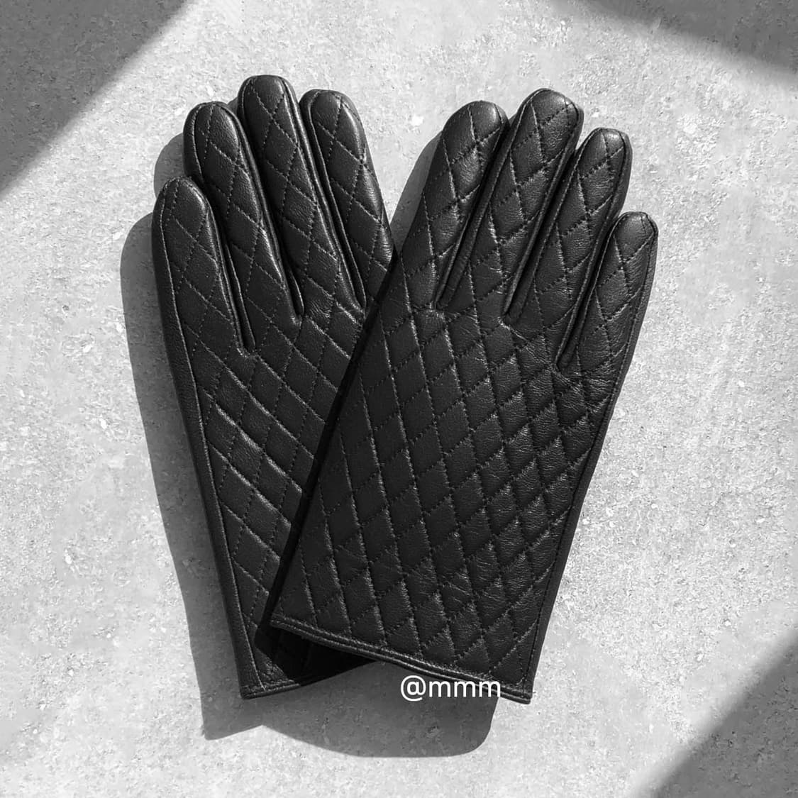 [Unisex] 스마트터치 퀼팅 가죽 장갑 상품이미지9