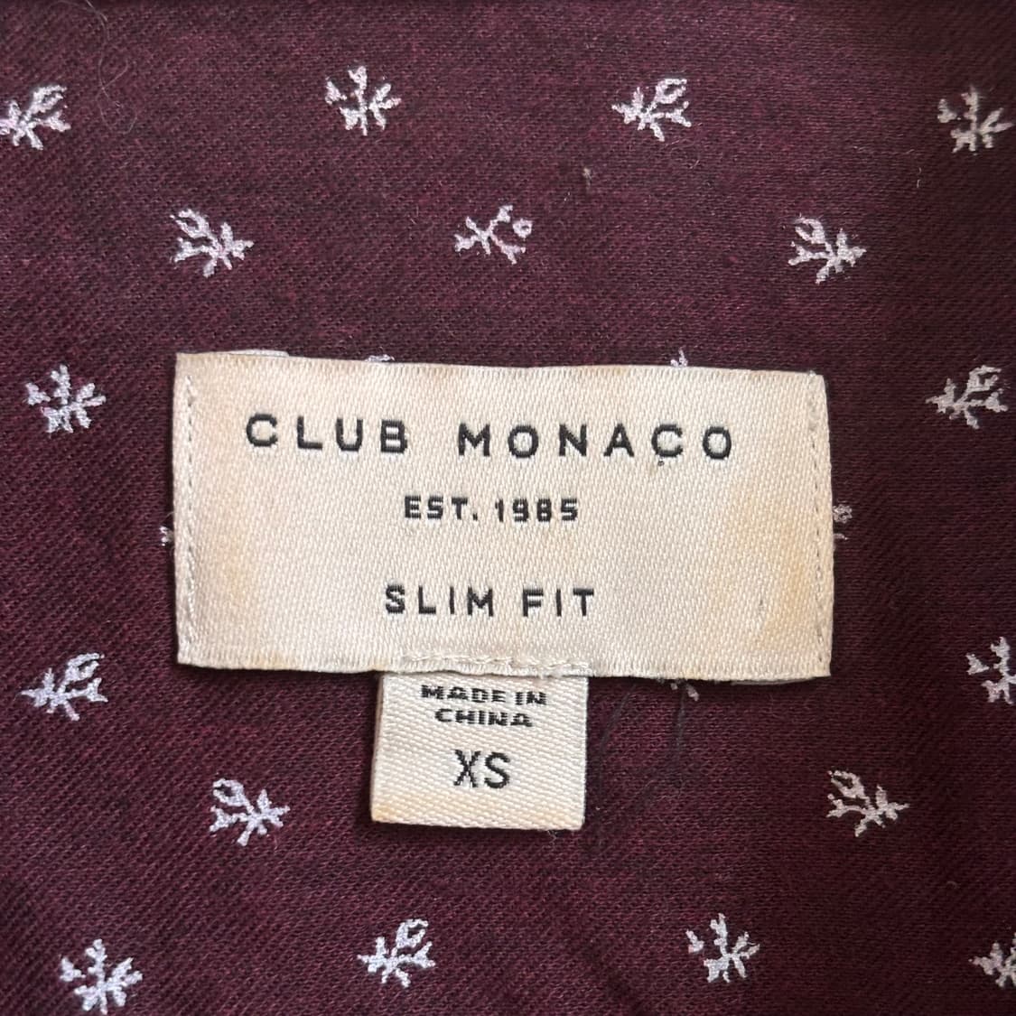 클럽모나코 XS 슬림핏 캐주얼 패턴 셔츠 미니멀 실루엣 상품이미지3