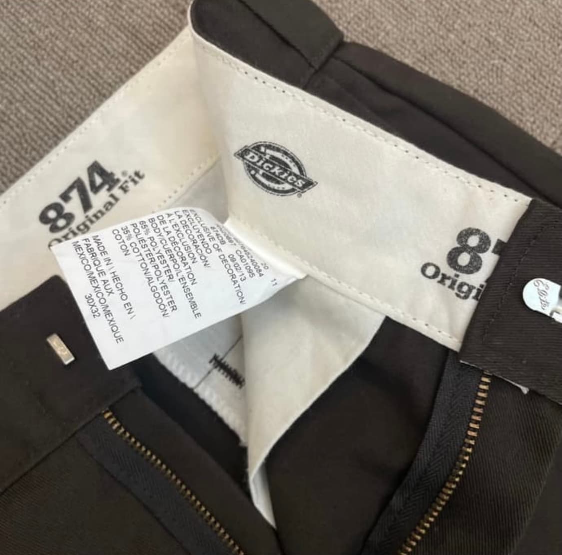 디키즈874 브라운30x32 상품이미지3