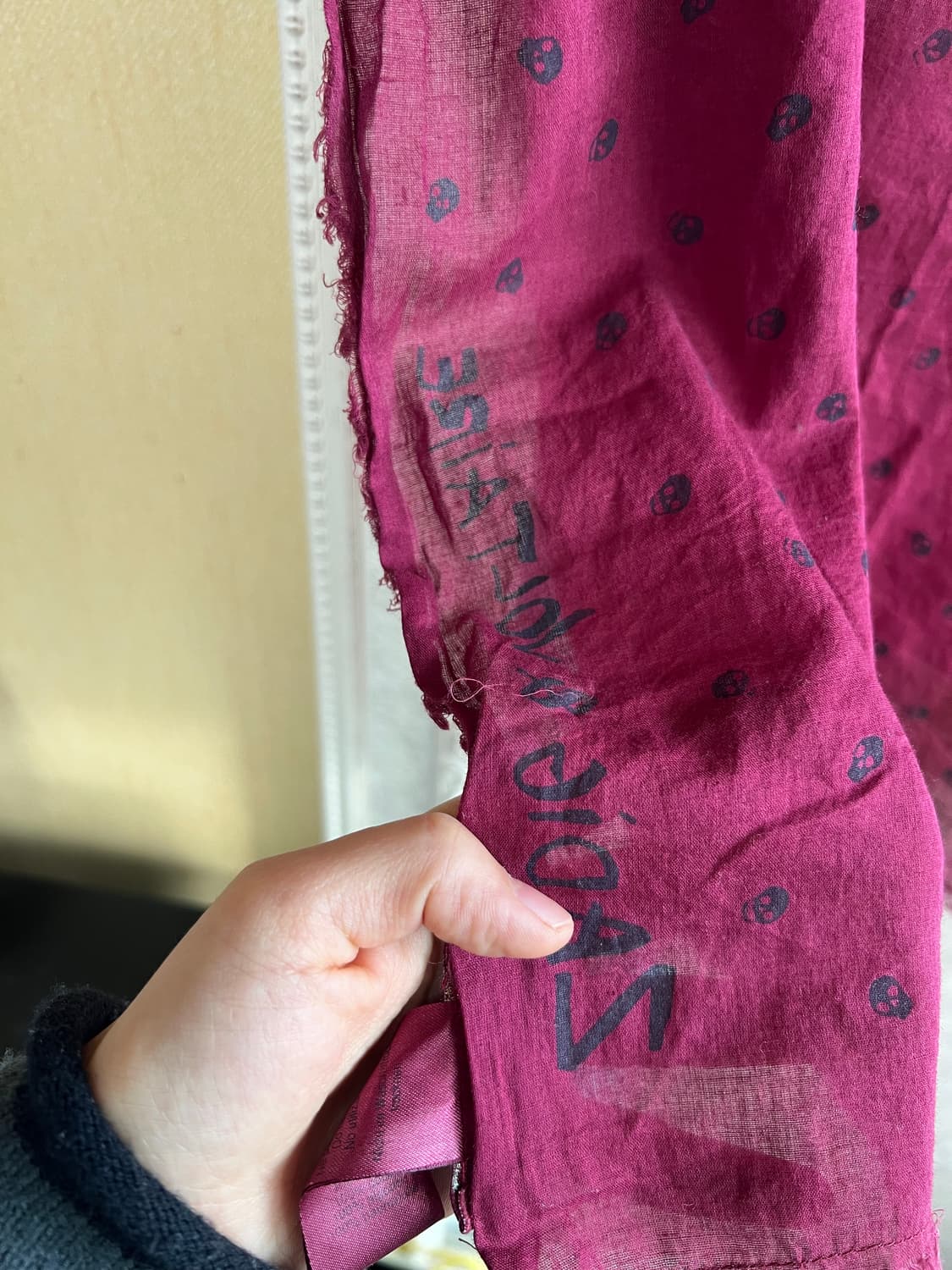 zadig&voltaire skull 스카프 상품이미지2