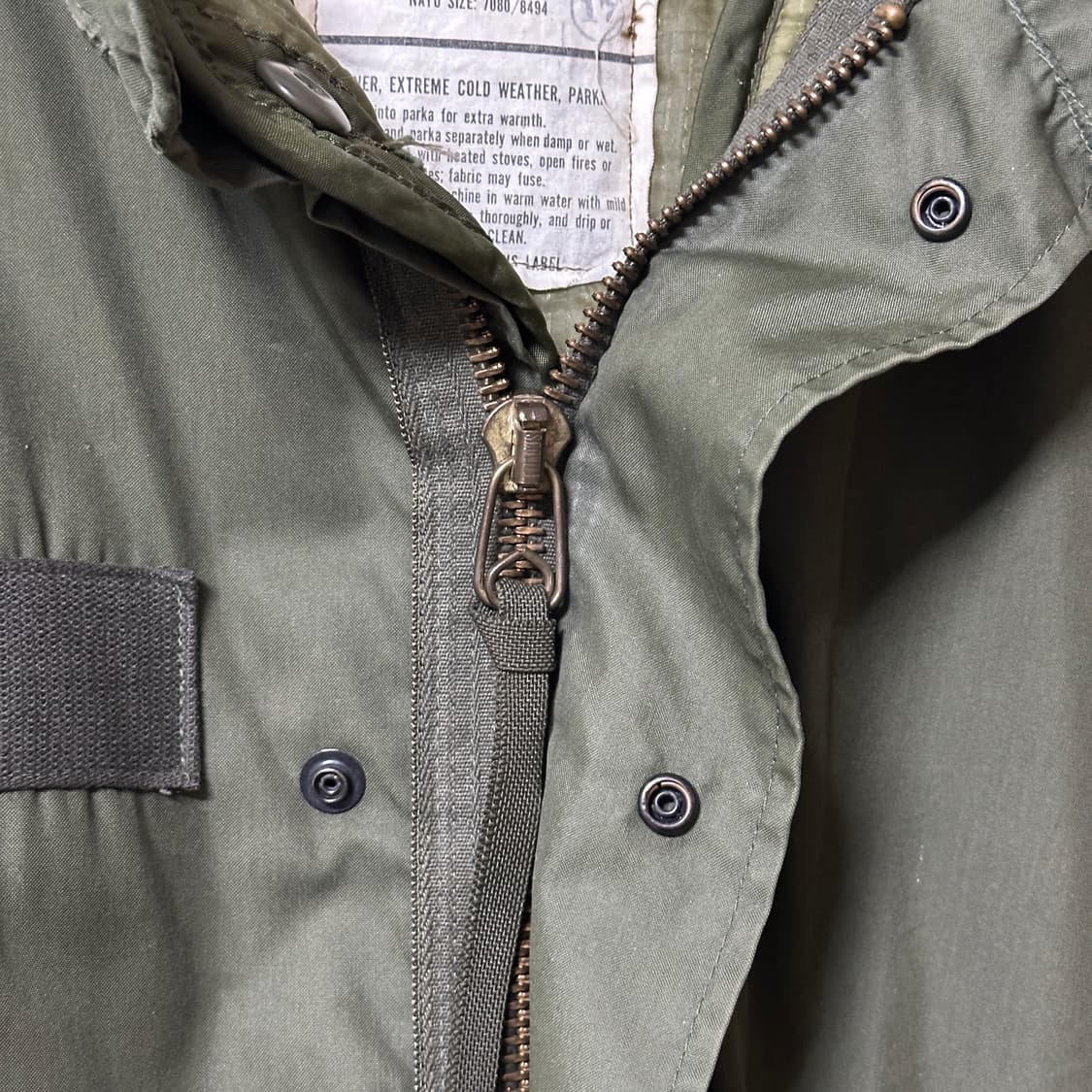 80's 오리지널 M-65 피쉬테일 파카 상품이미지7