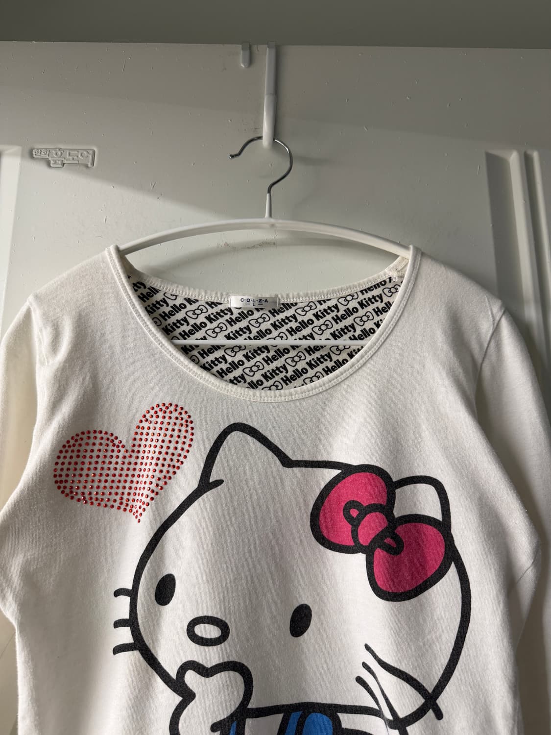 일본빈티지 산리오 헬로키티 큐빅 롱슬리브 상품이미지4