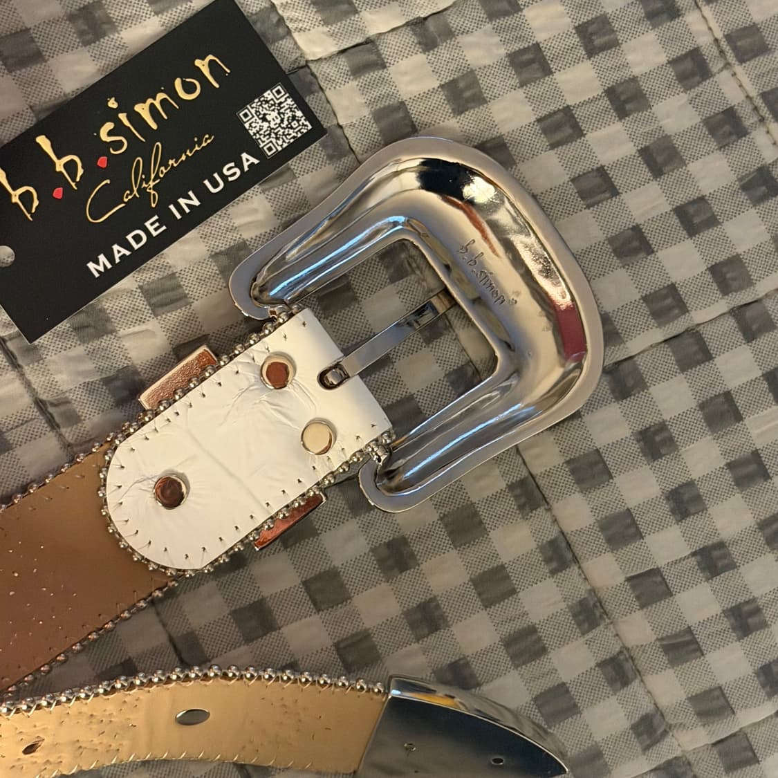 (32) b.b.simon 비비시몬 Trojan 벨트 화이트 상품이미지7