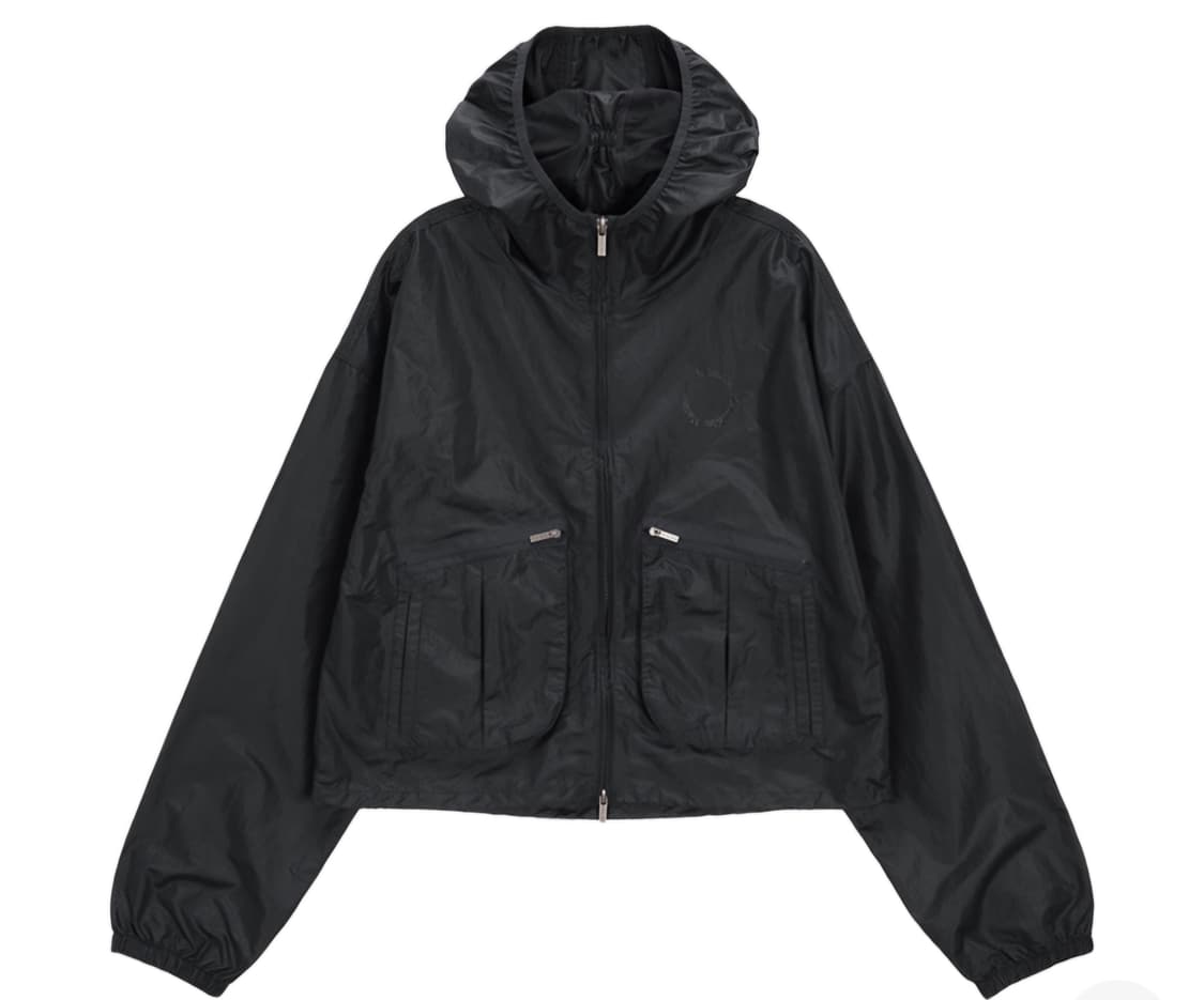 (새상품) 마뗑킴 포켓후디 나일론 점퍼 차콜 상품이미지1