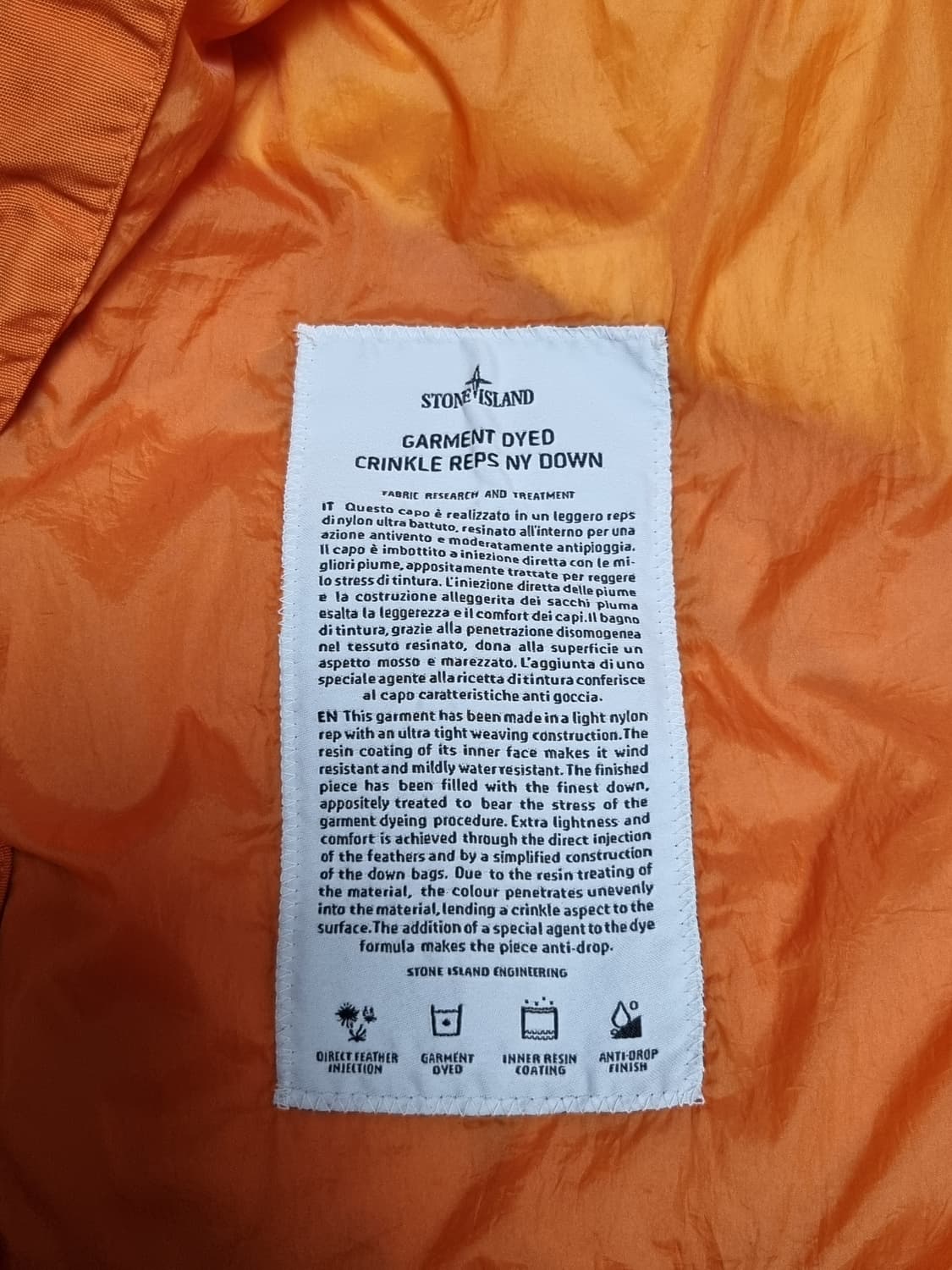 스톤아일랜드 크링클랩스 패딩 상품이미지4