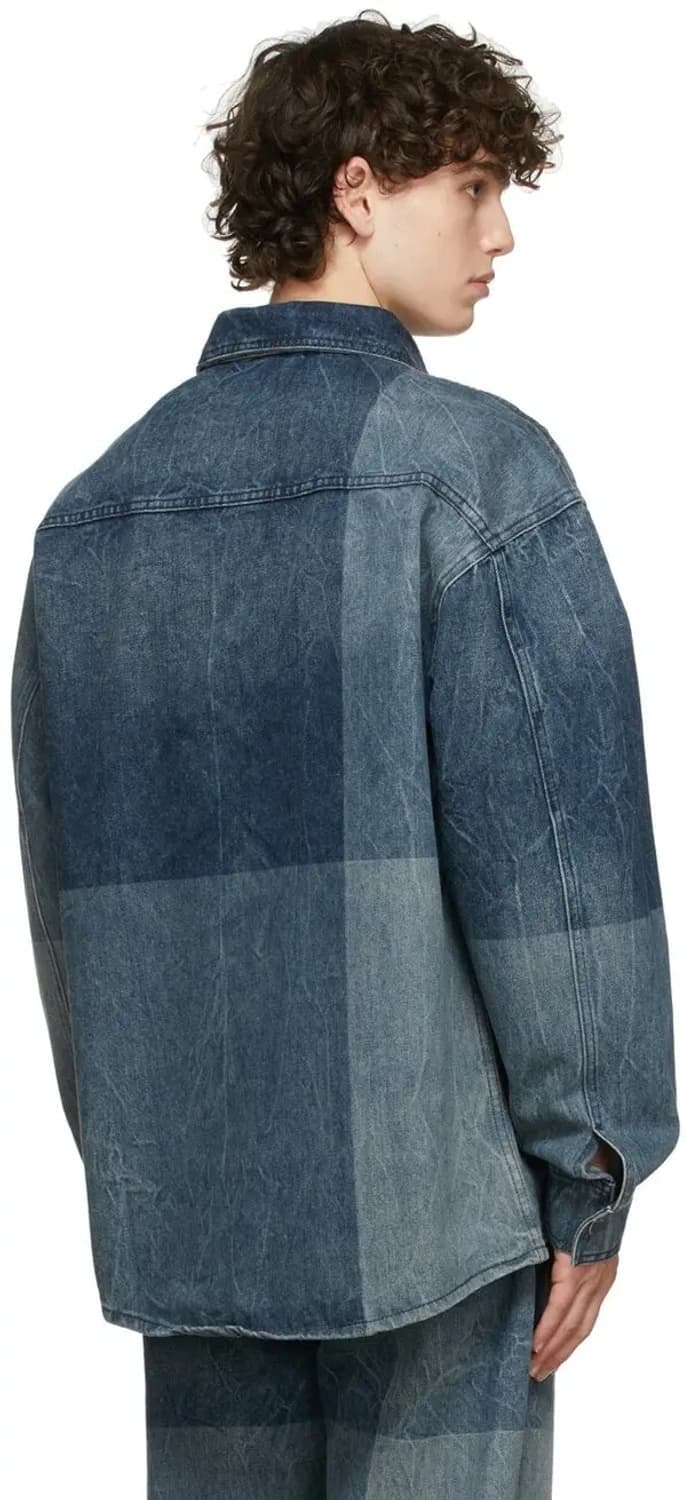 denim jumbo check shirt jacket 상품이미지9