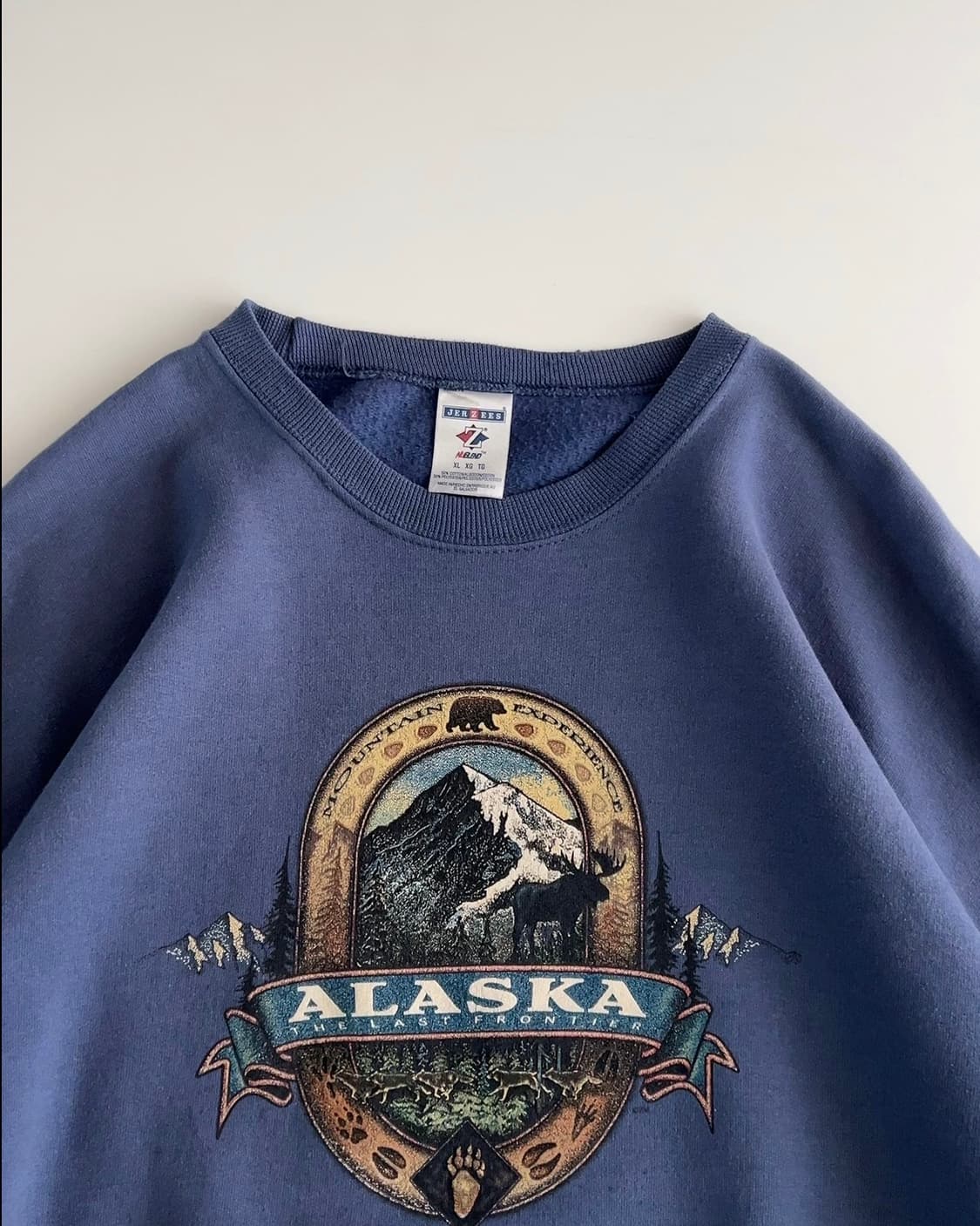 저지 알래스카 프린팅 스웻셔츠 XL 상품이미지3