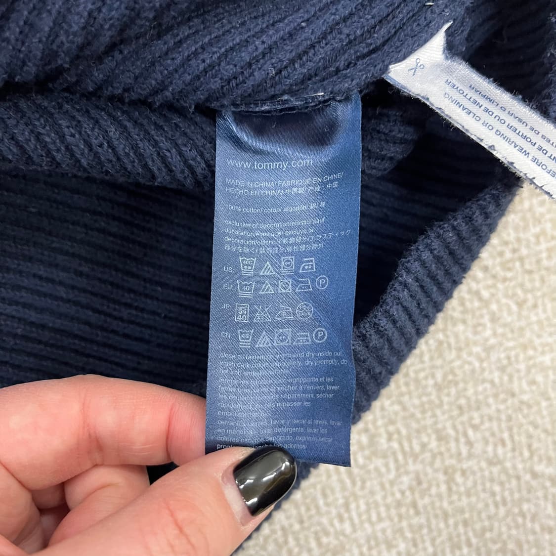 XL 타미힐피거 버튼다운 니트 스웨터 0219M 상품이미지3