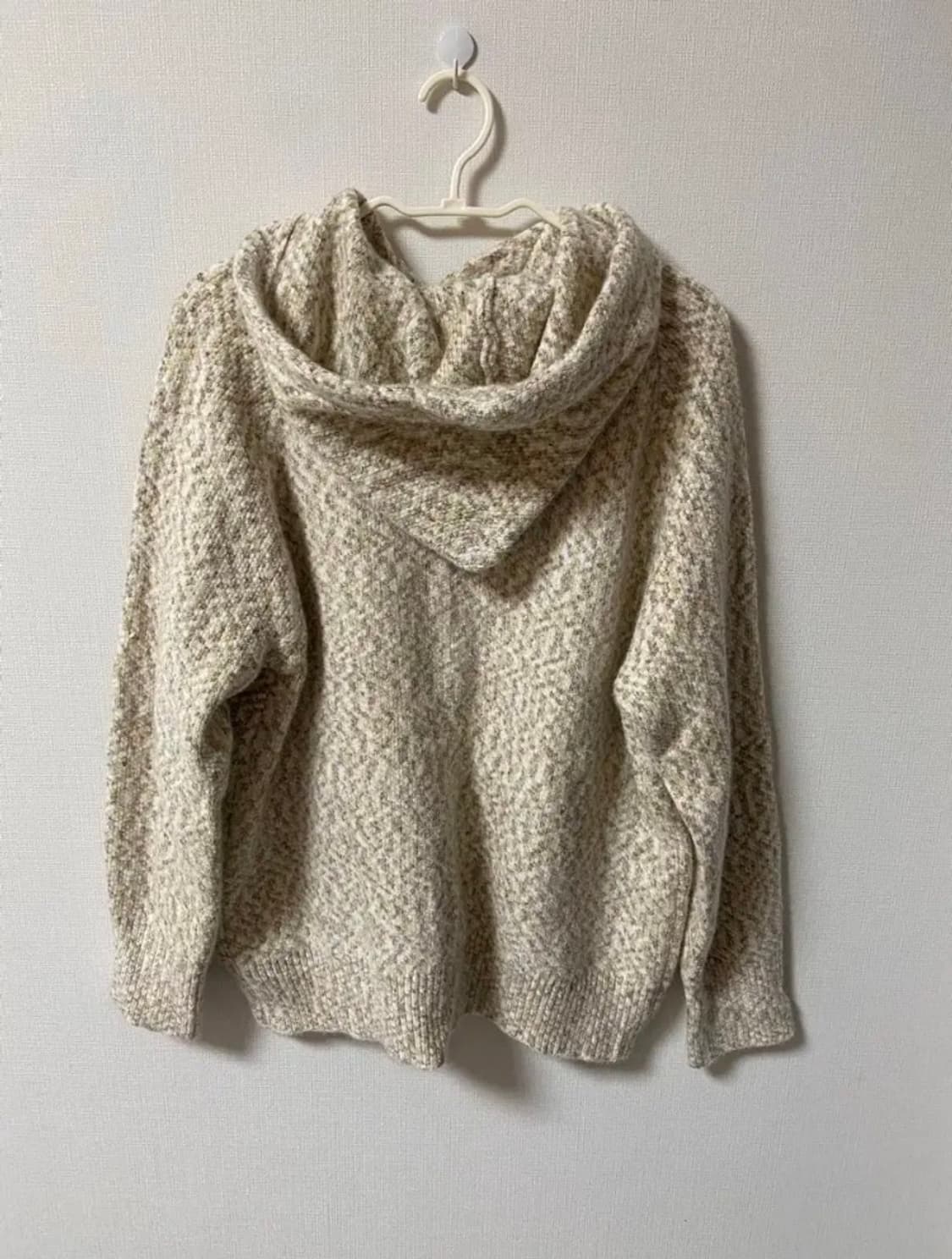 일본 빈티지 니트 패턴후드티 상품이미지5