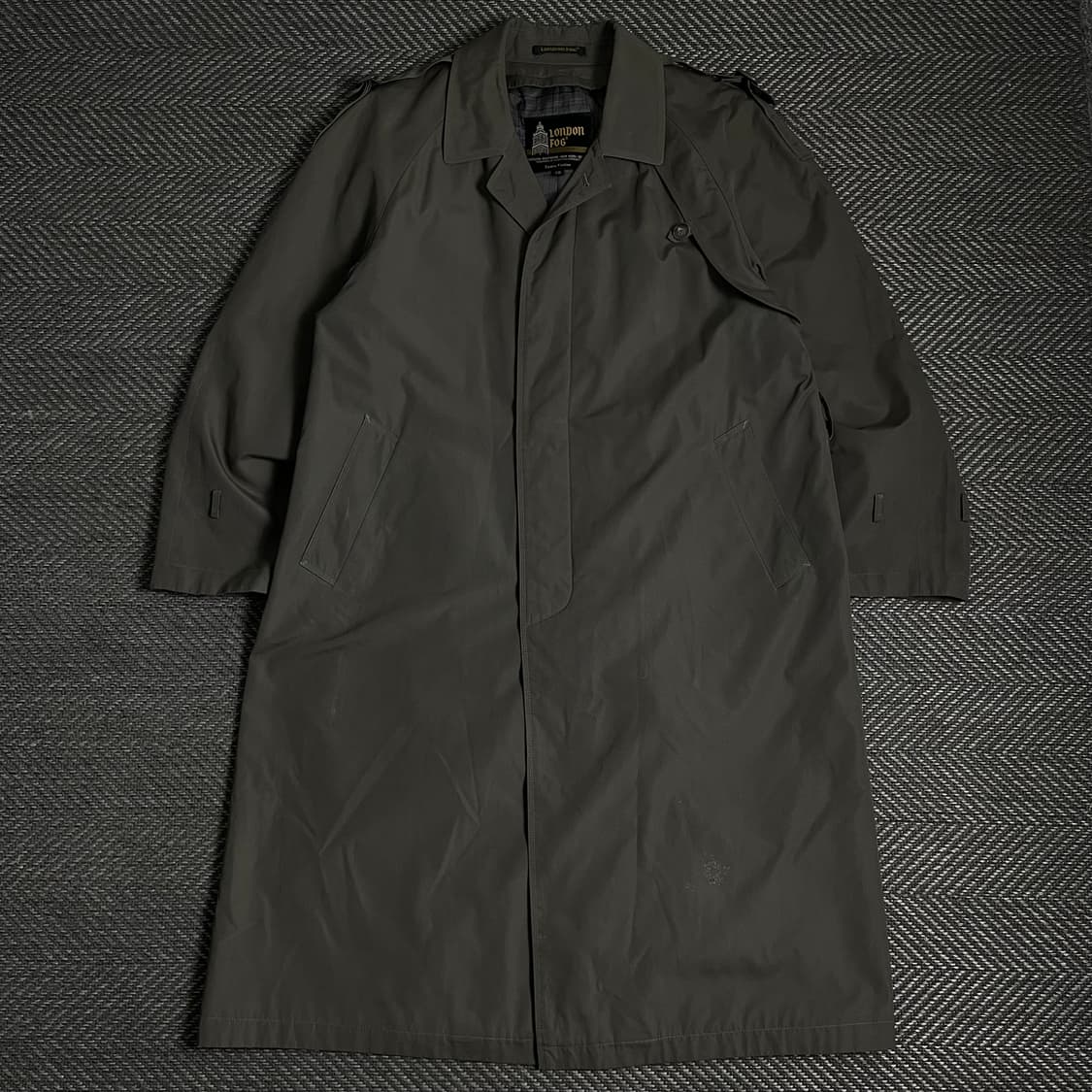 런던 포그 빈티지 그레이 롱 트렌치코트 y 4891 상품이미지2