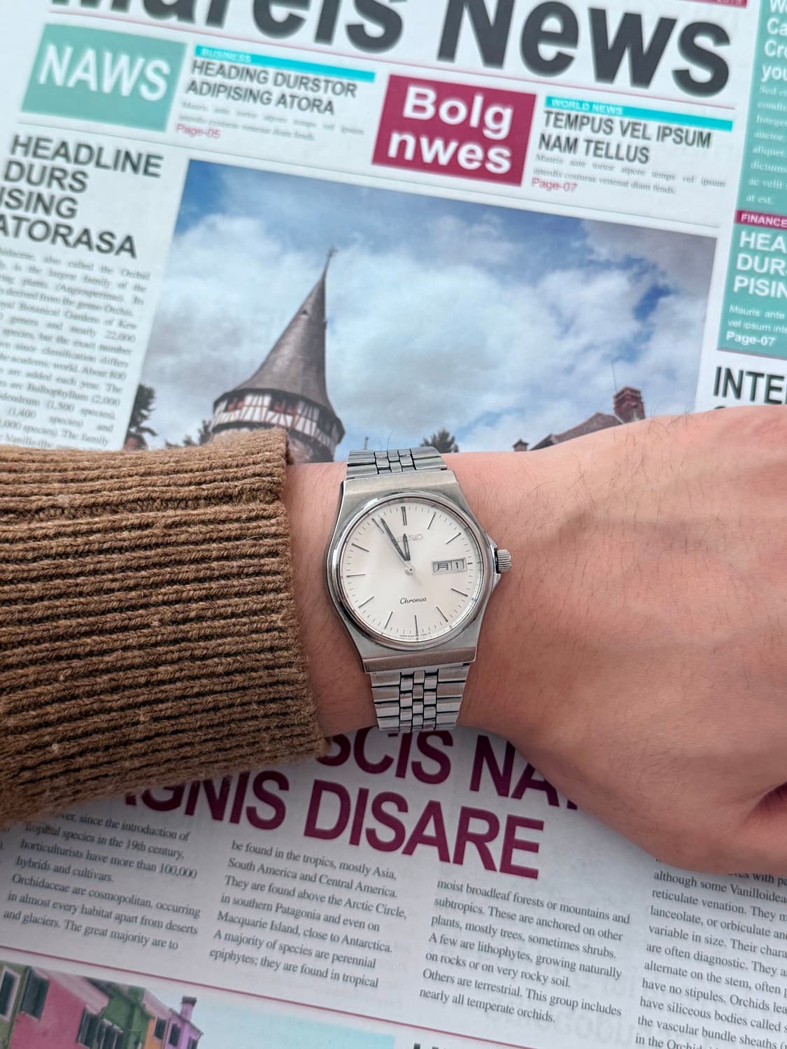 Seiko 세이코 Chronos 쿼츠 Day-Date 상품이미지7