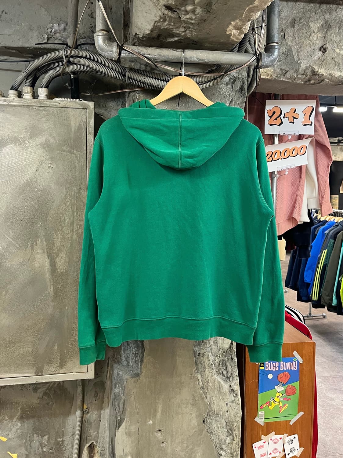 폴로 랄프로렌 기모 후드집업 그린 XL #csz3355 상품이미지2