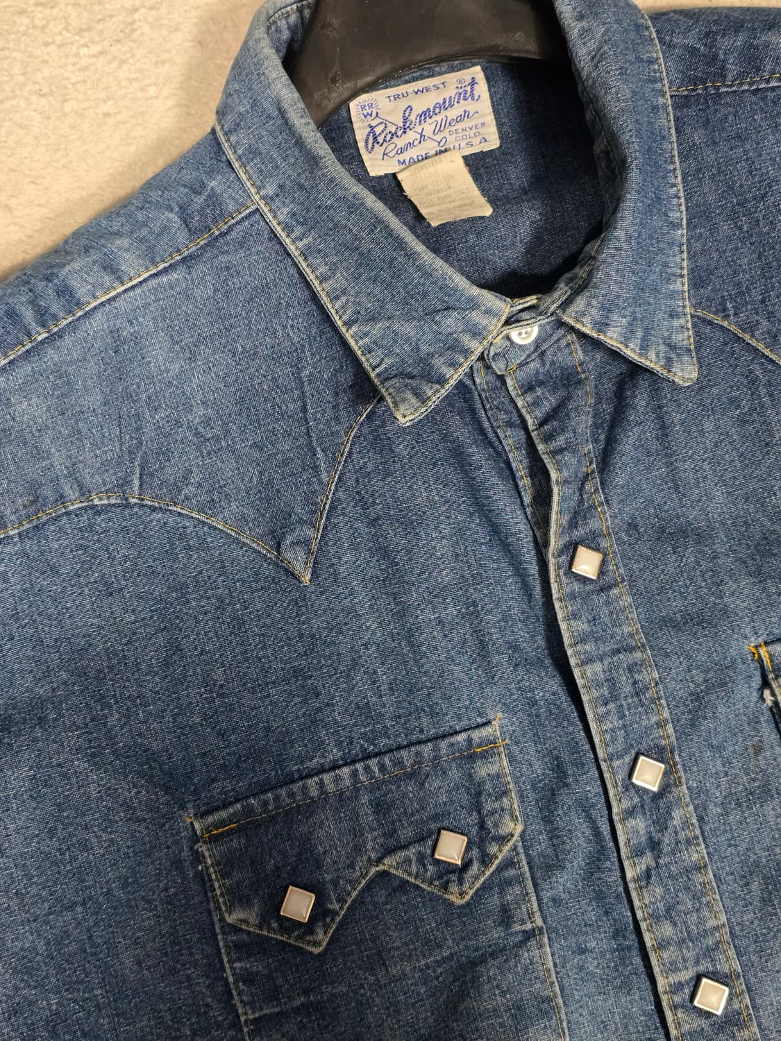 RockMount 락마운트 USA데님 웨스턴셔츠 L 상품이미지2