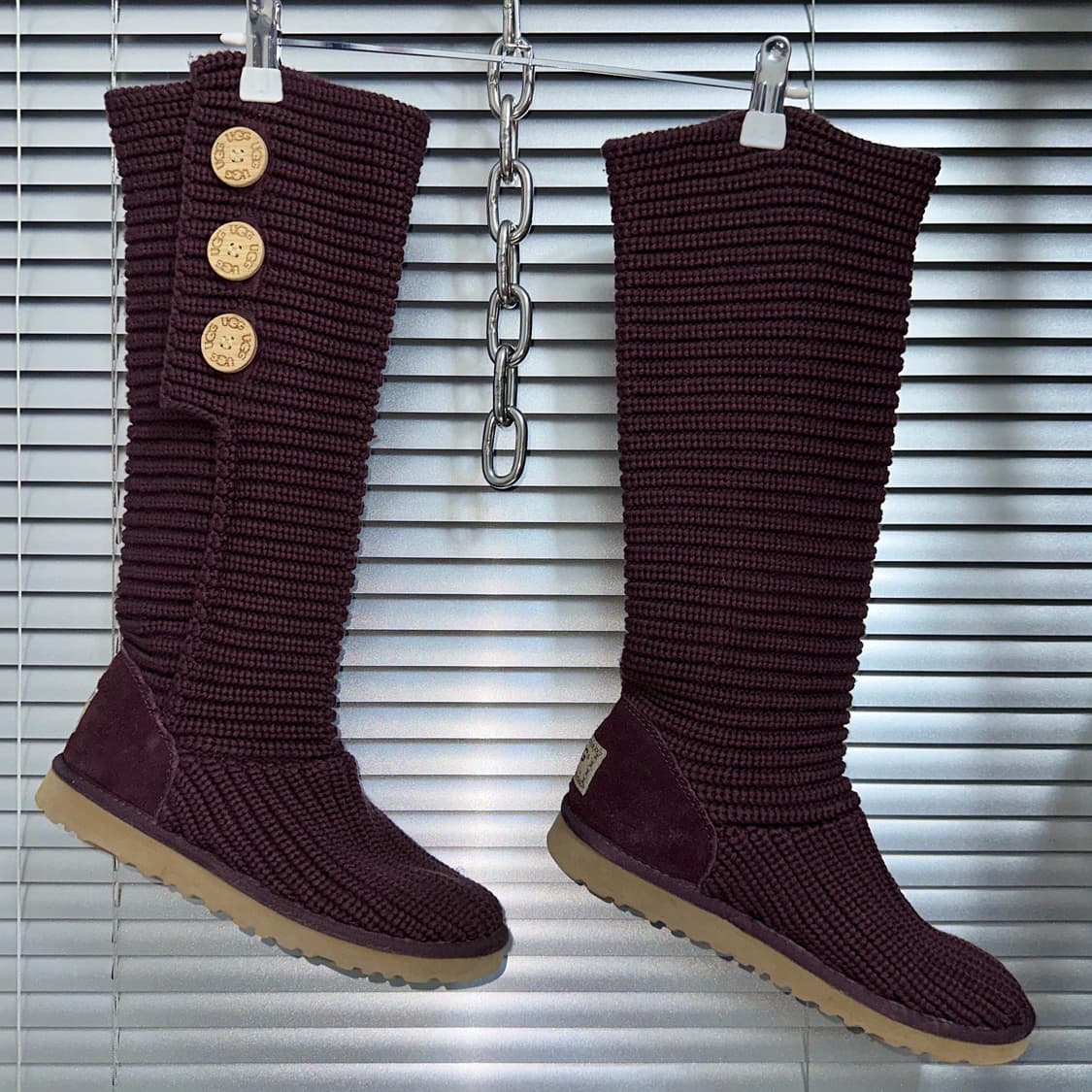 00s 베리 레드 어그 카디 니트 부츠 상품이미지2