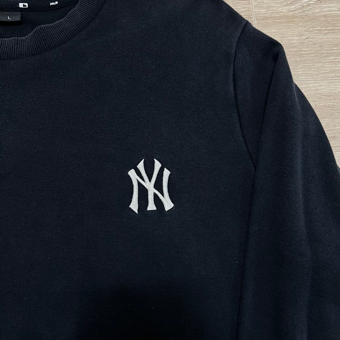 MLB 뉴욕 양키스 NY 빅로고 맨투맨 크루넥 티셔츠 [블랙] L/100 상품이미지4