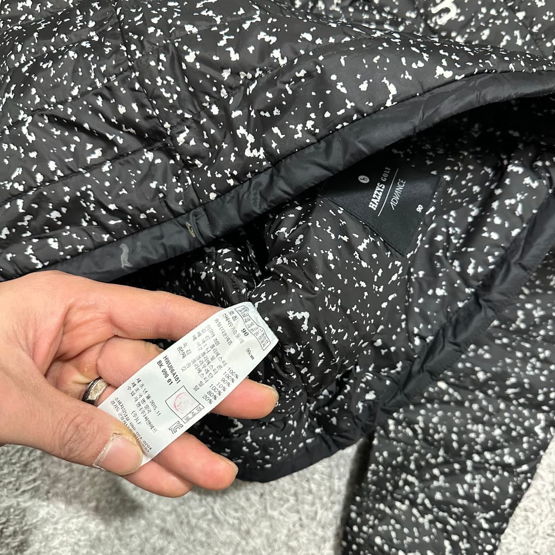 [우먼90] 헤지스골프 경량패딩 상품이미지3