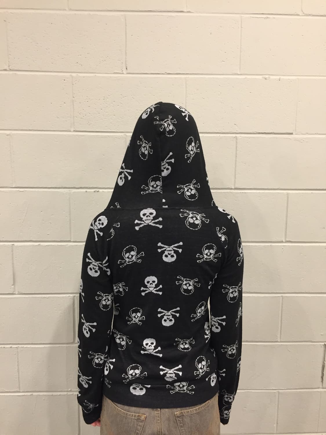CRAZY ANGEL 스컬 패턴 후드집업 상품이미지5